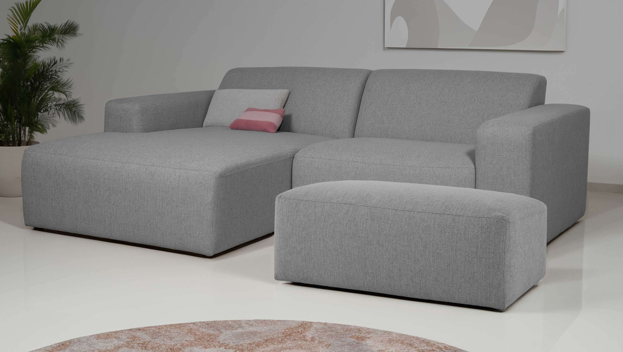 INOSIGN Ecksofa "Koa,228cm, L-Form, Modulsofa, Webstoff, Cord, Struktur, Ch günstig online kaufen