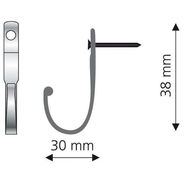 Liedeco Zierhaken, (Set, 2 St.), für Vorhänge auf Rechnung | BAUR