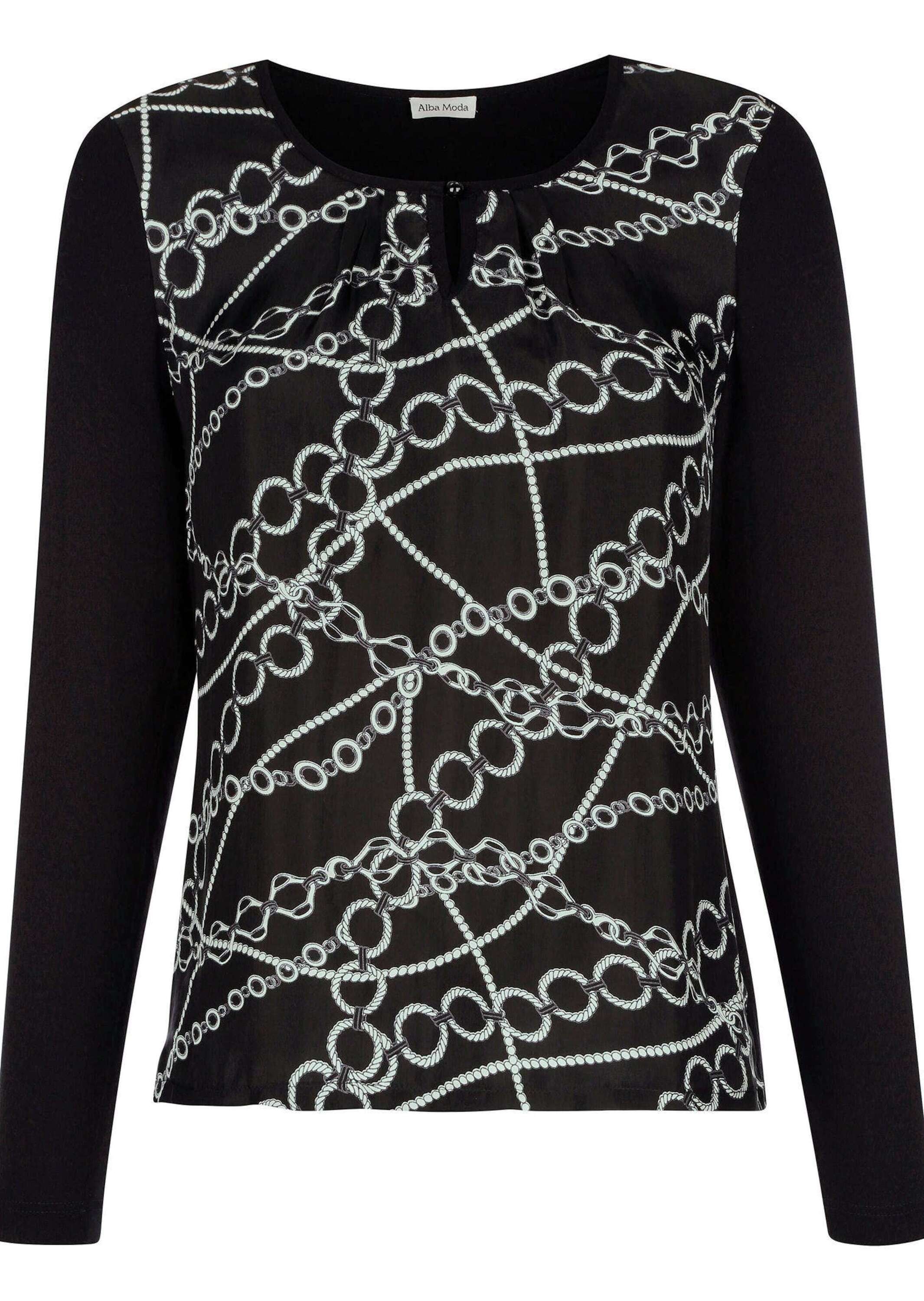 Alba Moda Shirtbluse "Blusenshirt Blusenshirt mit Kettendruck" günstig online kaufen