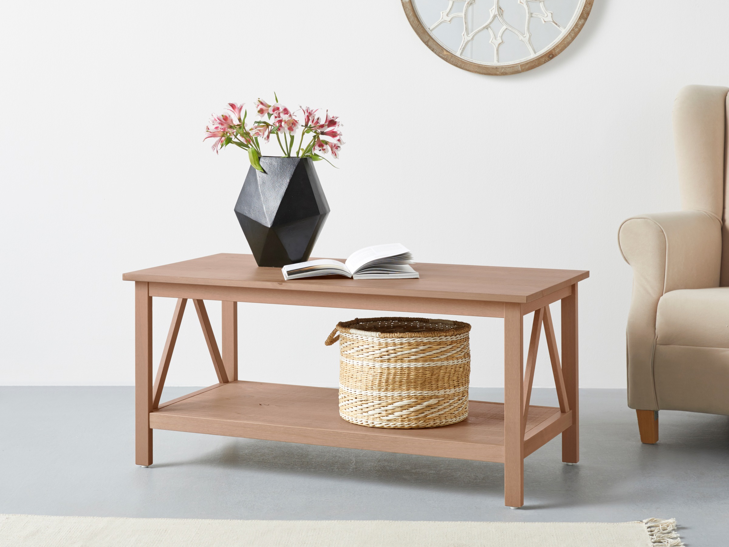 Timbers Couchtisch "Fonville" 1 Stk. tlg. Couchtisch aus schönem massivem K günstig online kaufen