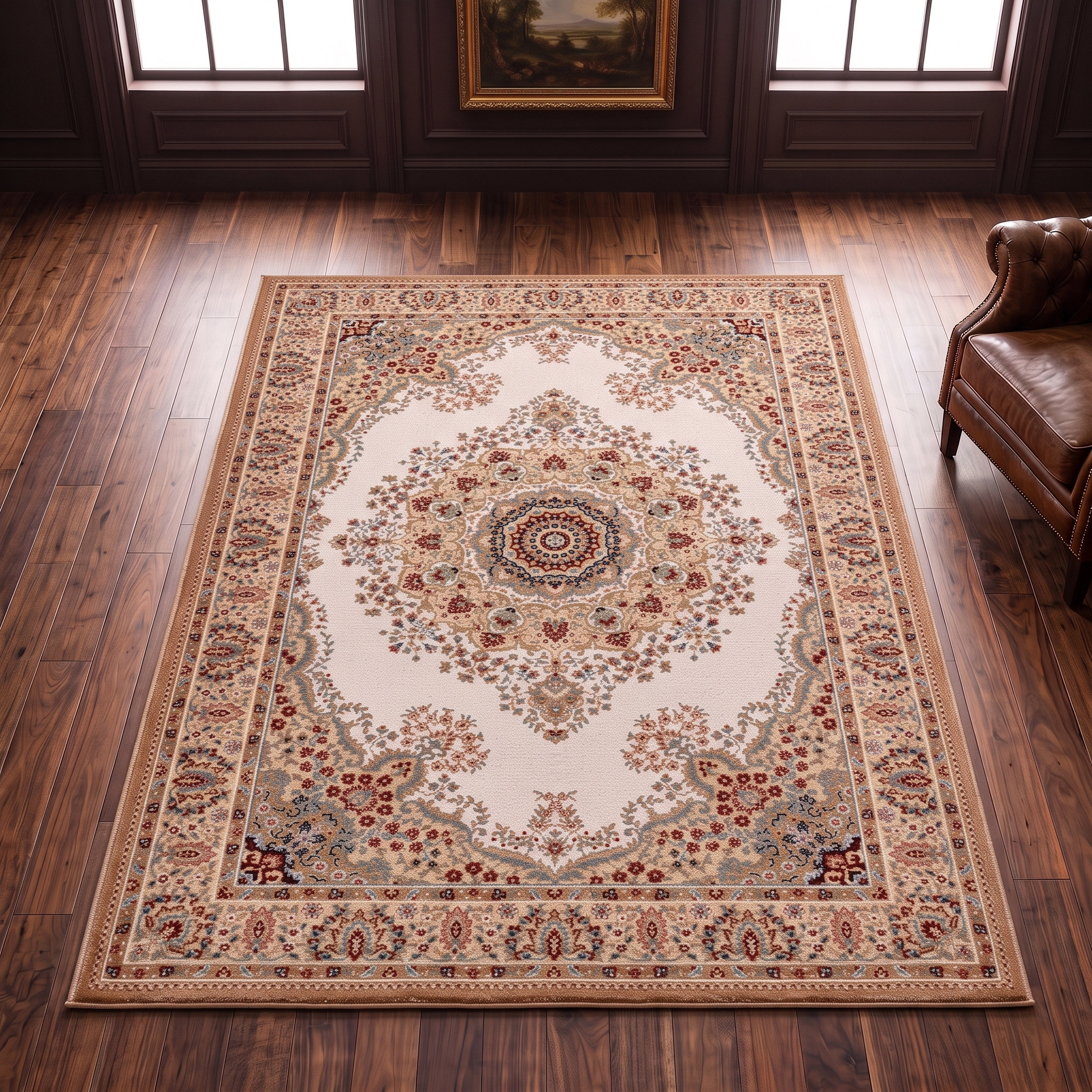 THEKO Wollteppich "Dolna - 809" rechteckig 10 mm Höhe Kurzflor, reine Wolle, Orient-Optik