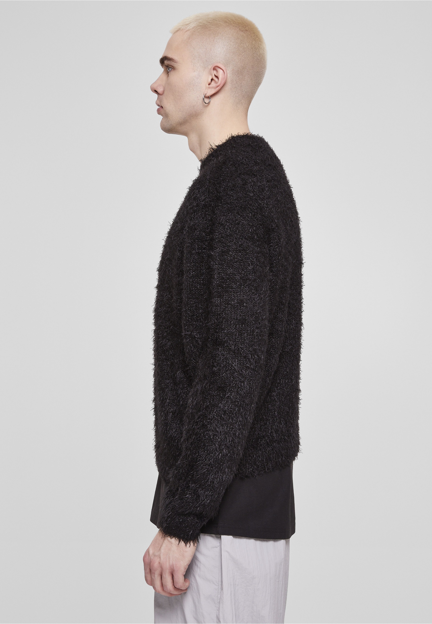 URBAN CLASSICS Rundhalspullover »Urban Classics Herren Feather Sweater« 1 Stk.