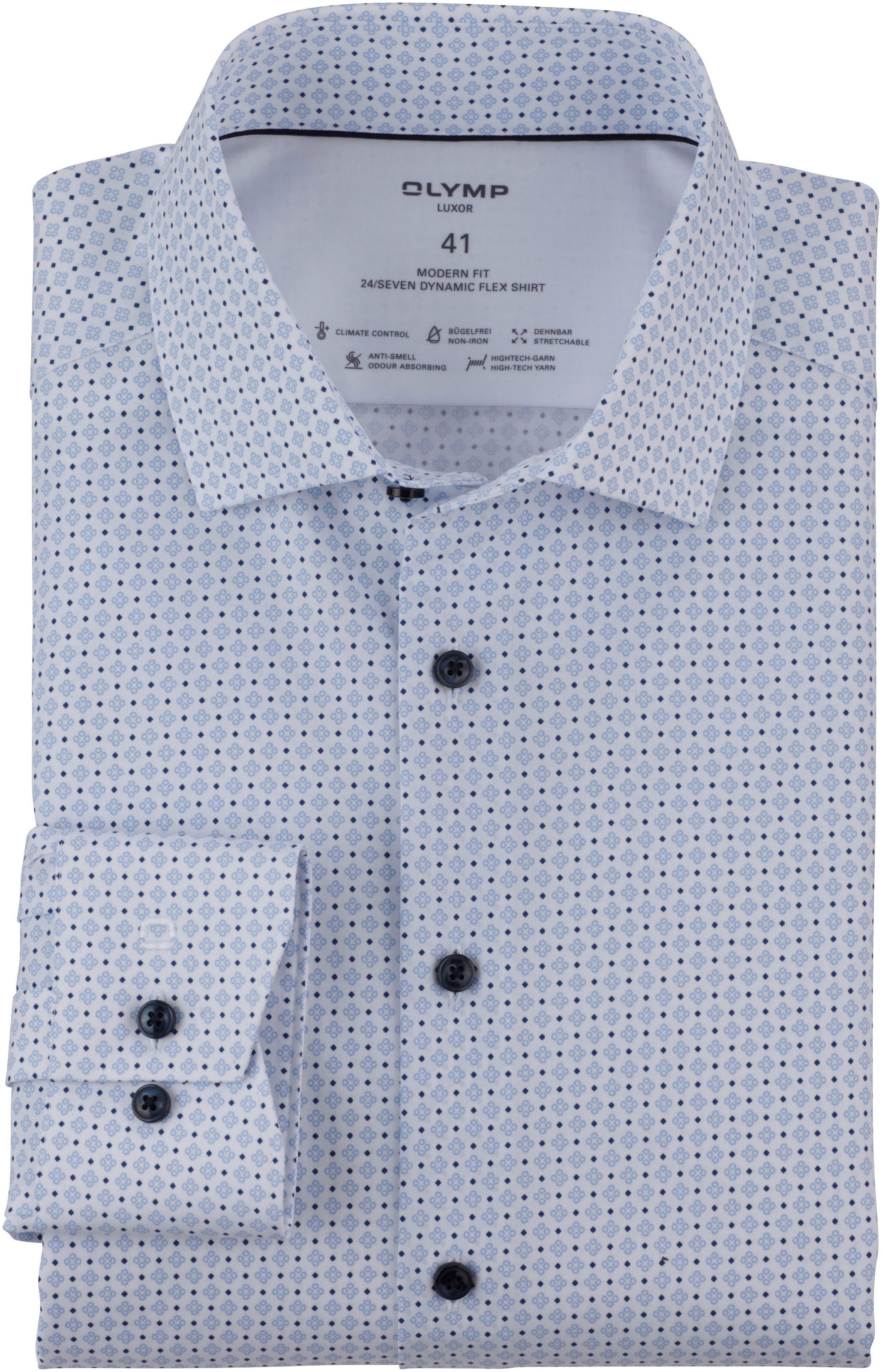 OLYMP Businesshemd "Luxor" mit mehrfarbigen Muster, modern fit, Global-Kent günstig online kaufen