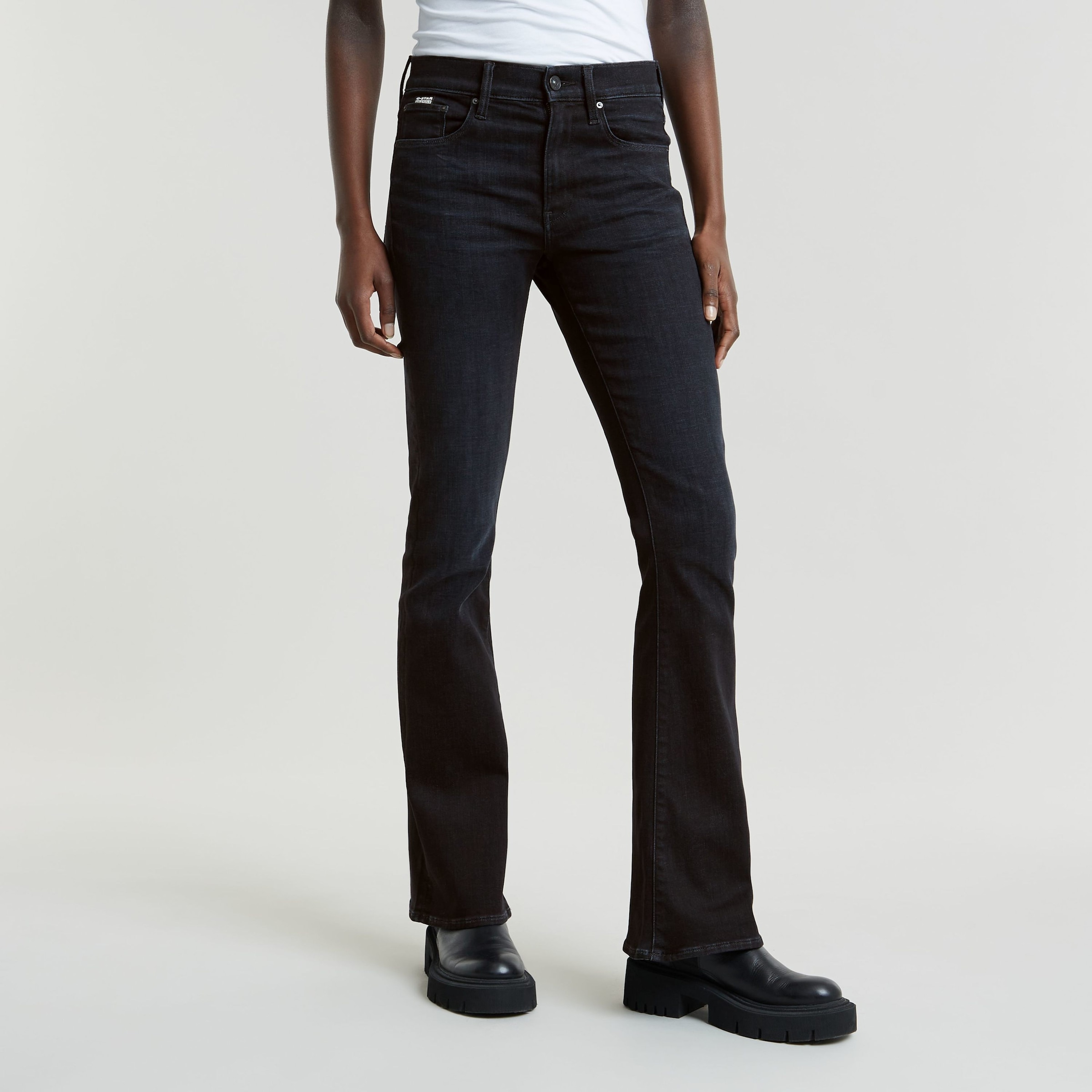 G-STAR Bootcut-Jeans "3301 Flare Wmn" aus Stretch-Denim günstig online kaufen