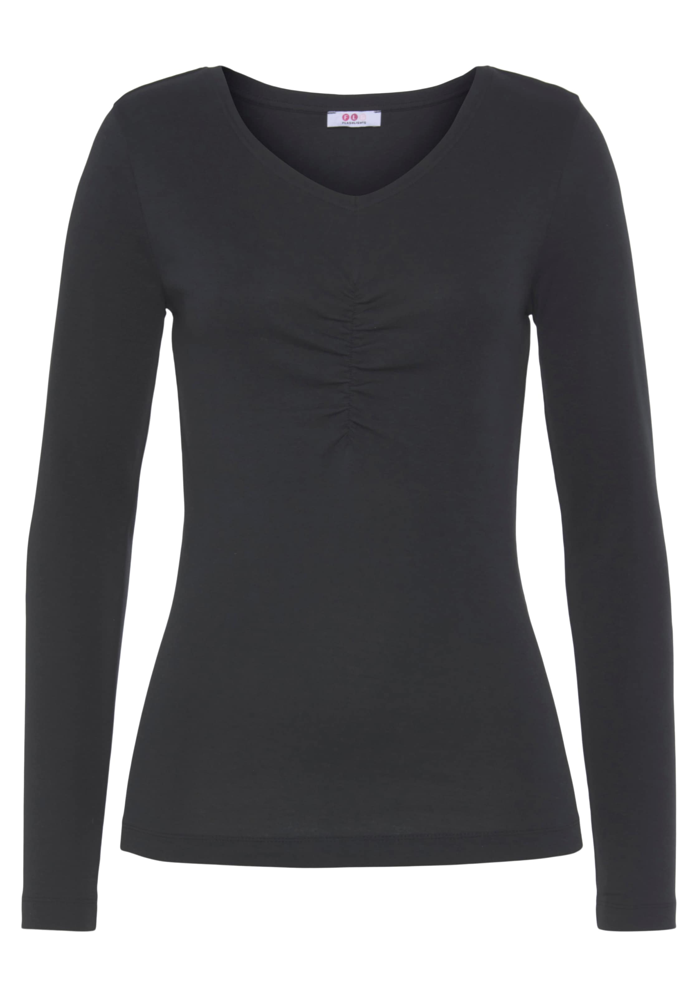 Flashlights Longsleeve, (Packung, 2 tlg., 2er- Pack), Langarm, sehr figurbetonter Schnitt, Feinrippstoff, Basic-Stil