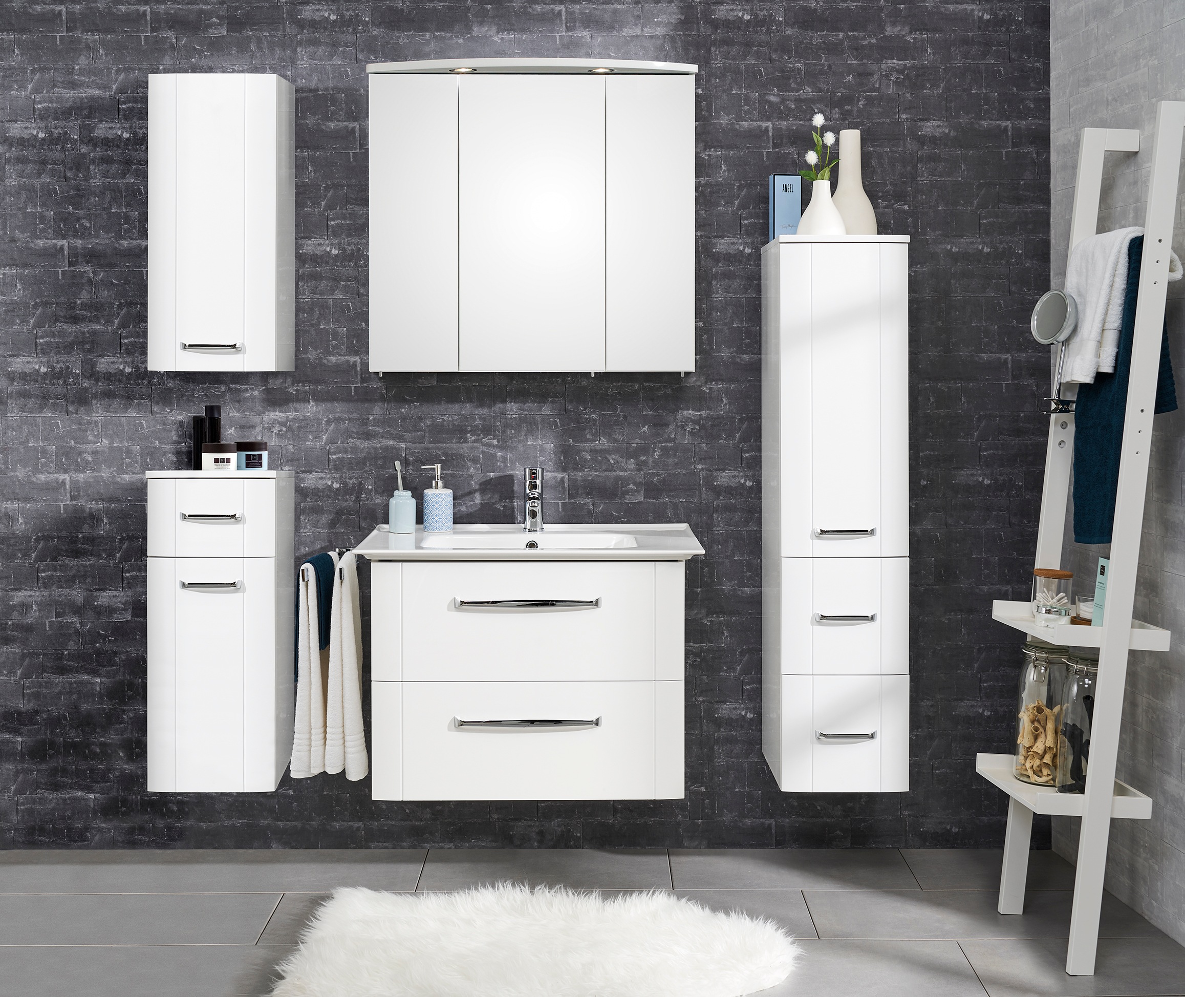 Saphir Badmöbel-Set "Waschtisch Serie 3006 Keramik-Waschtisch mit Unterschr günstig online kaufen