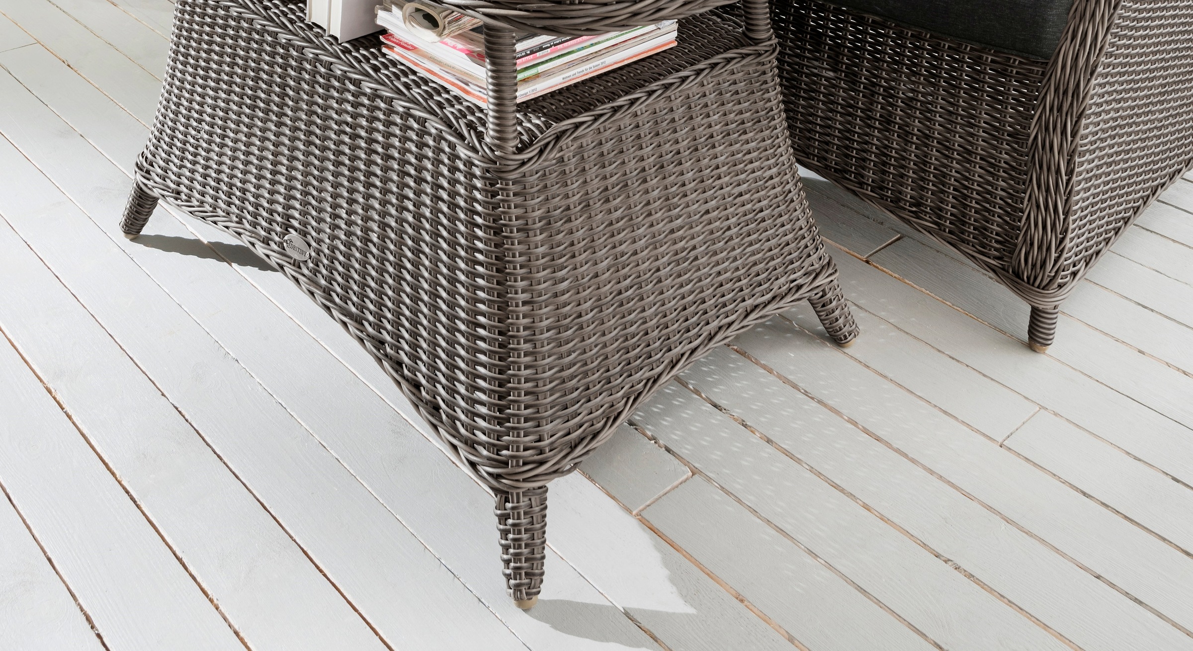 Thumbnail - Destiny Gartentisch "CASA MERANO" (120x66x77cm), Aluminium, Polyrattan