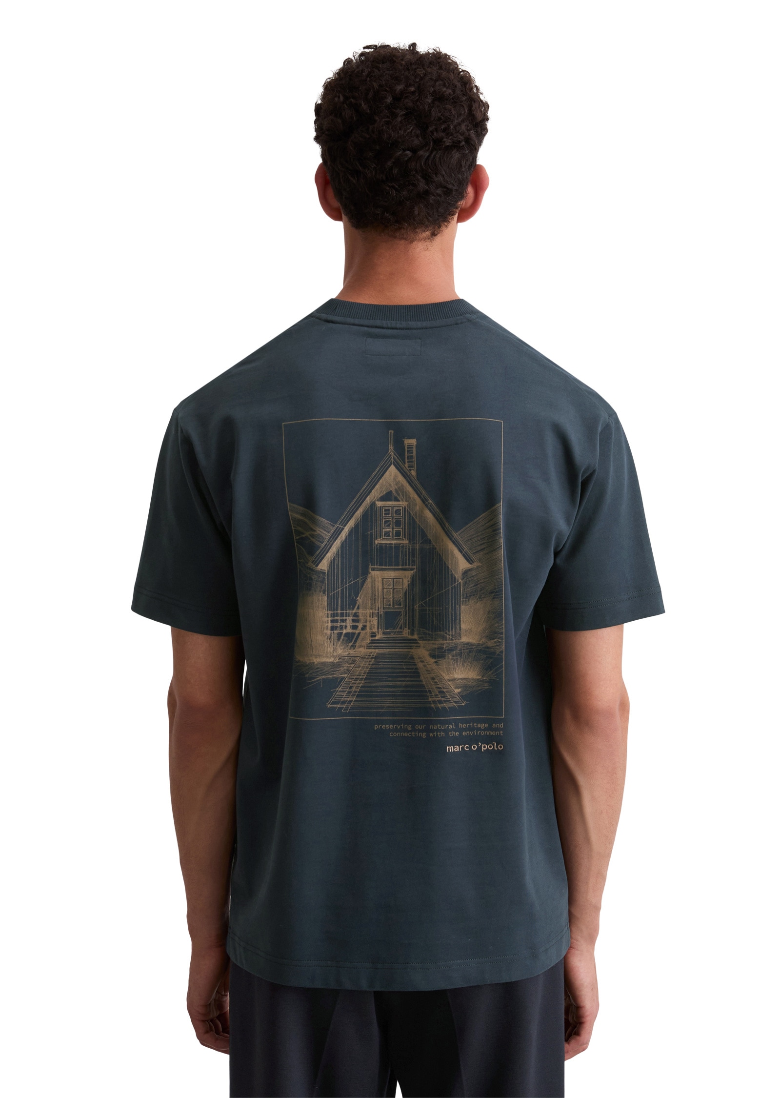 Marc O'Polo T-Shirt »mit großem Rückenprint«