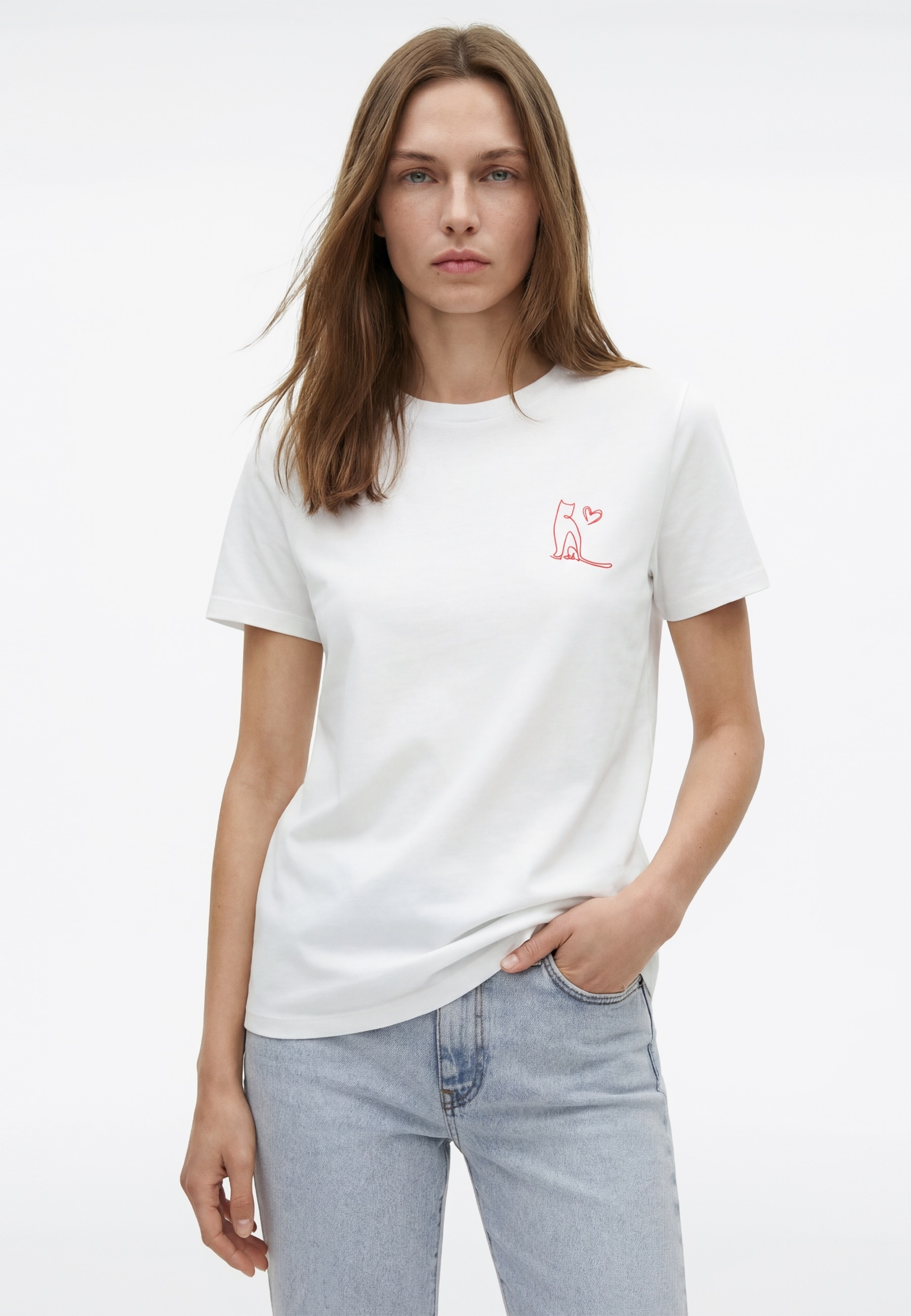 Mavi T-Shirt »GRAPHIC PRINTED FASHION JERSEY« Katzen T-Shirt