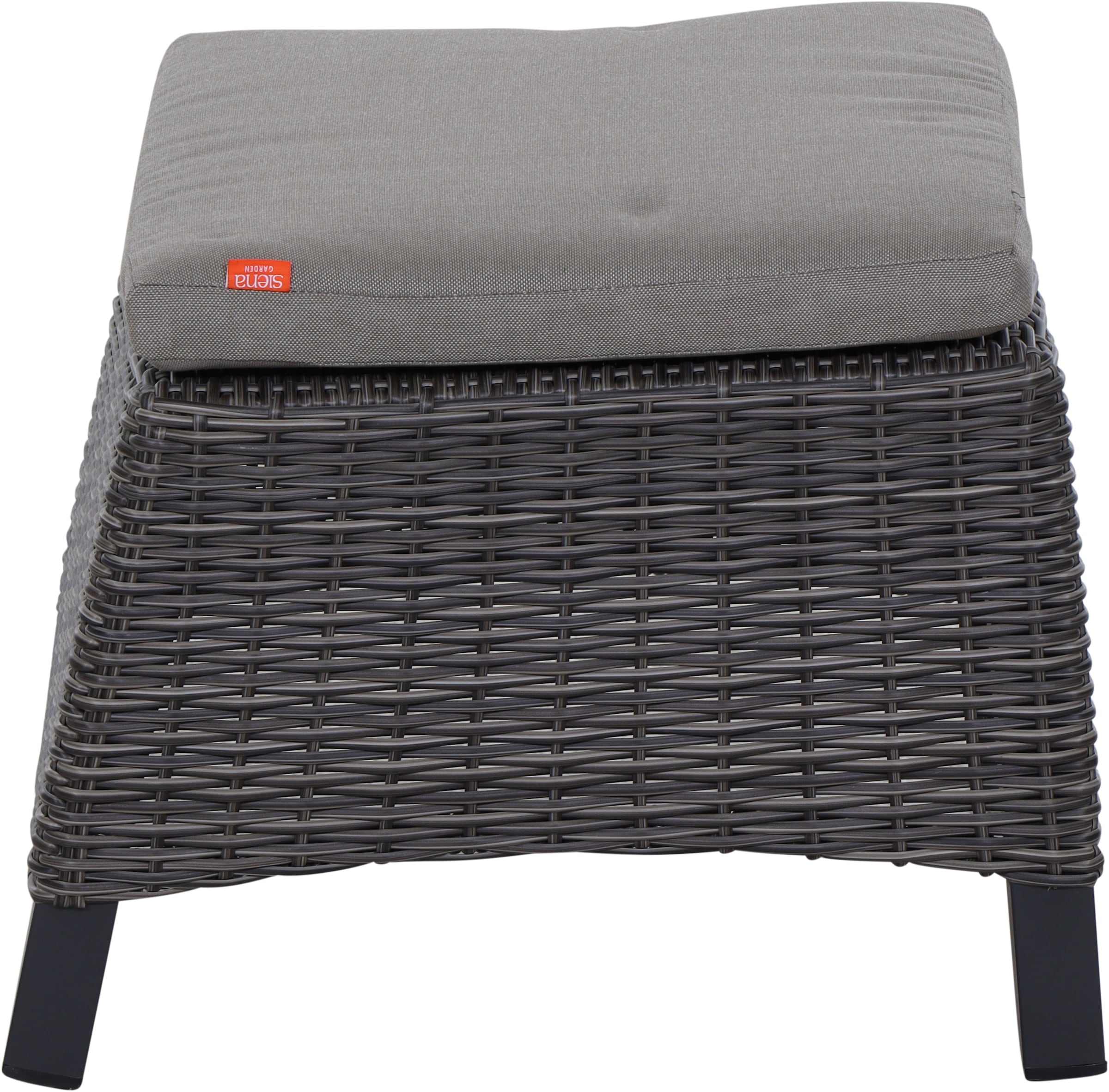 Siena Garden Hocker »CORIDO« Gestell Aluminium, Gardino®-Geflecht, matt anthrazit/charcoal-grey