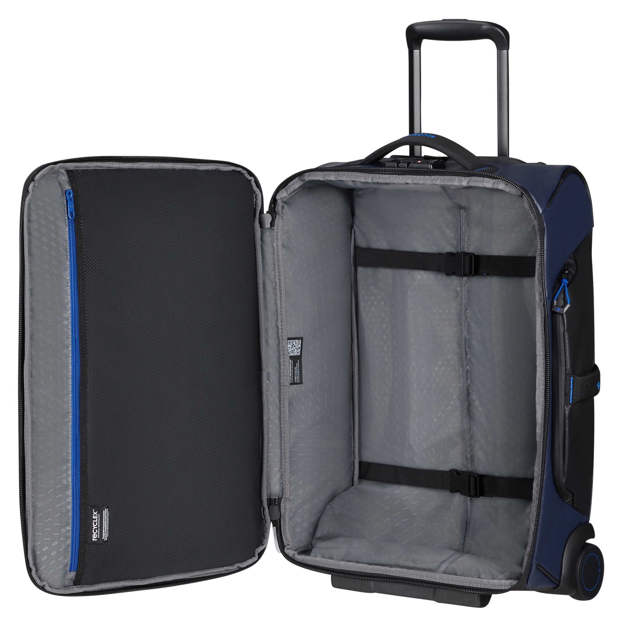 Samsonite Weichgepäck-Trolley »ECODIVER 55 - 2 Rollen«, 2 Rollen, Handgepäck Koffer Reisetasche Weichgepäck-Koffer Fronttasche
