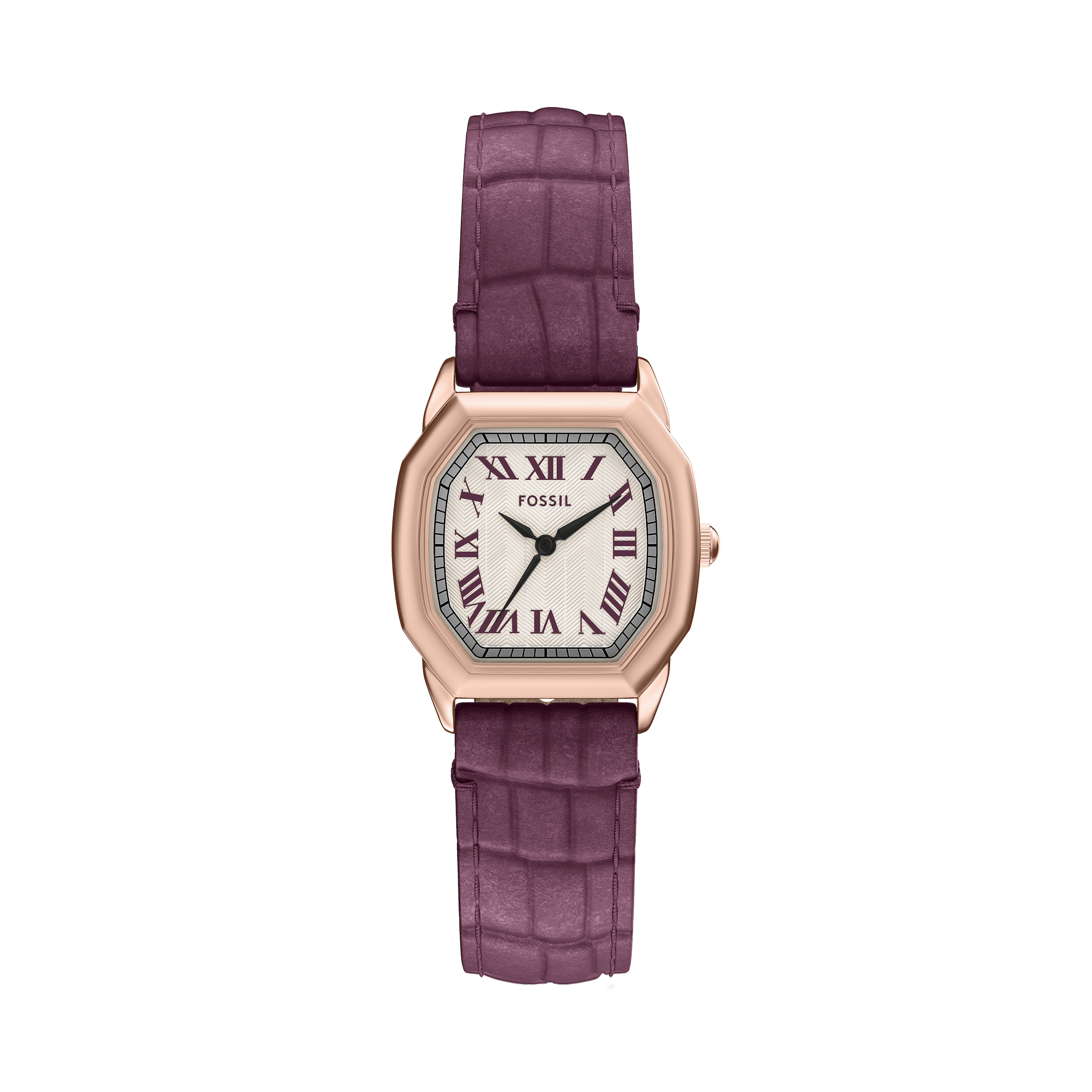 Fossil Quarzuhr »HARLOW«, Armbanduhr, Damenuhr, Lederarmband, analog
