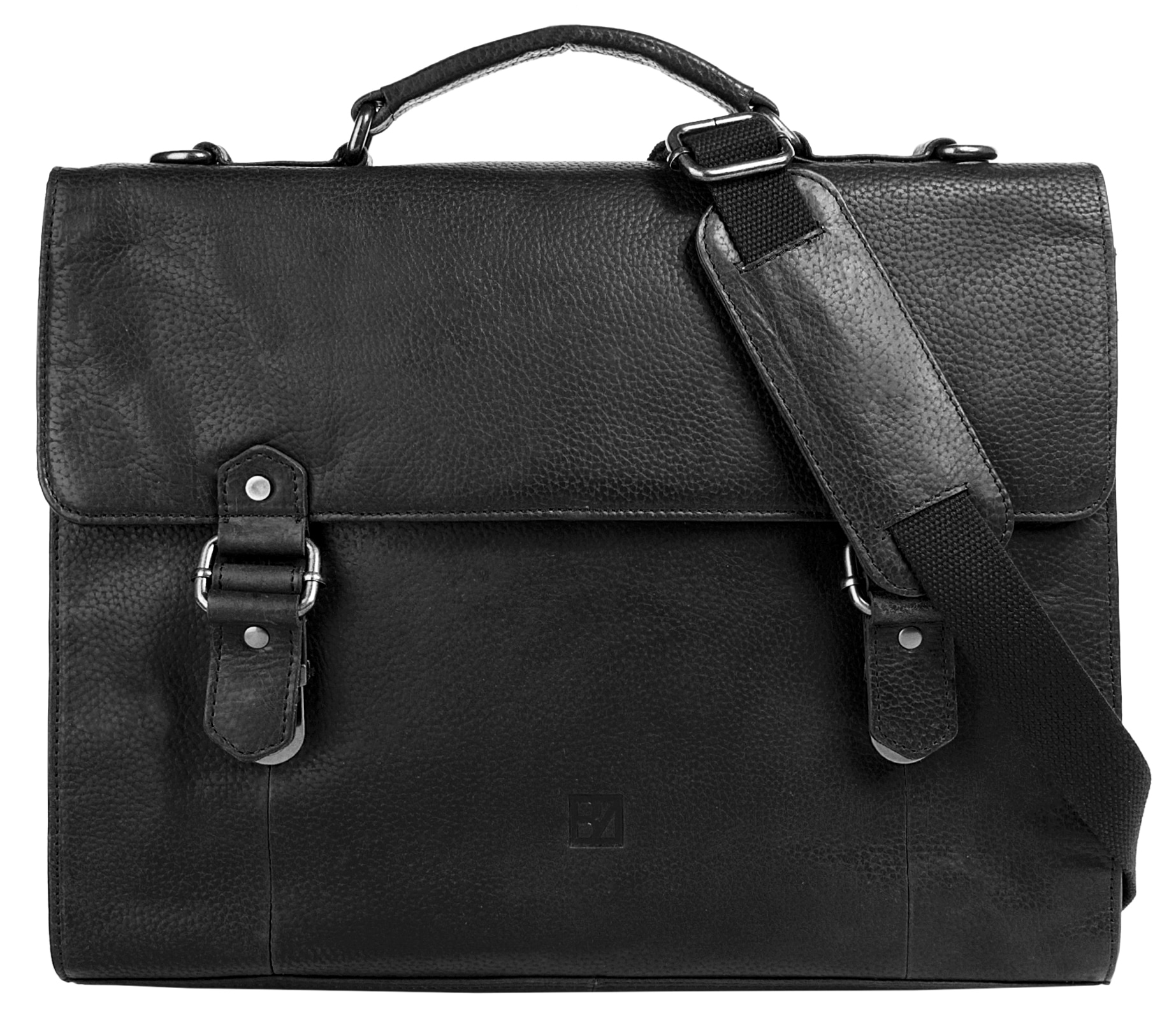 BODENSCHATZ Aktentascheschwarz, Leder, vintage, Taschen, echt Leder