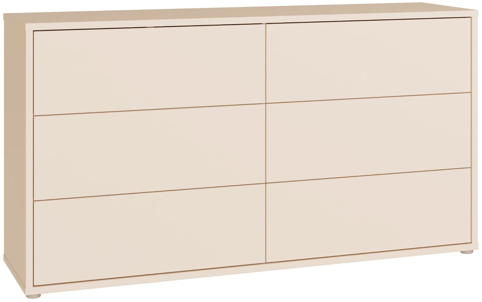 FORTE Sideboard "Alice Springs, Kommode mit 6 Schubkästen, Breite 154,5cm" Schubkästen mit Vollauszug, grifflos,Push to open, Stauraum