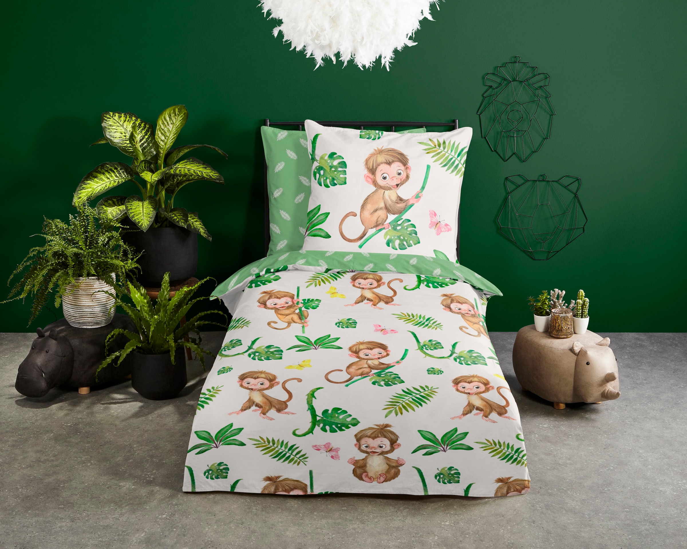 good morning Kinderbettwäsche "Play" 2 Stk. 100% Baumwolle, 135x200, Reißve günstig online kaufen