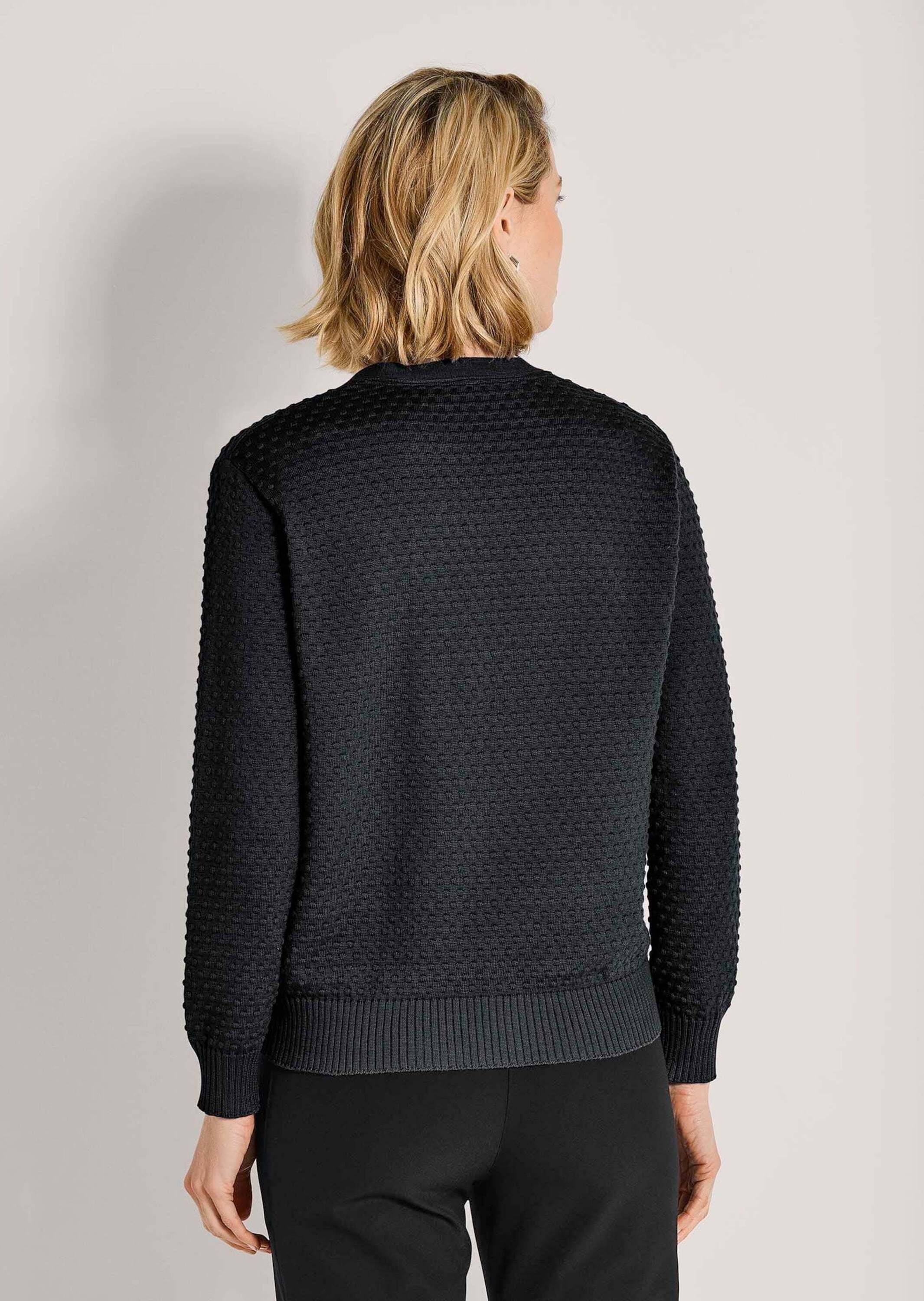 MADELEINE Strickjacke »Strickjacke Eleganter Cardigan mit V-Ausschnitt« Strukturstrick