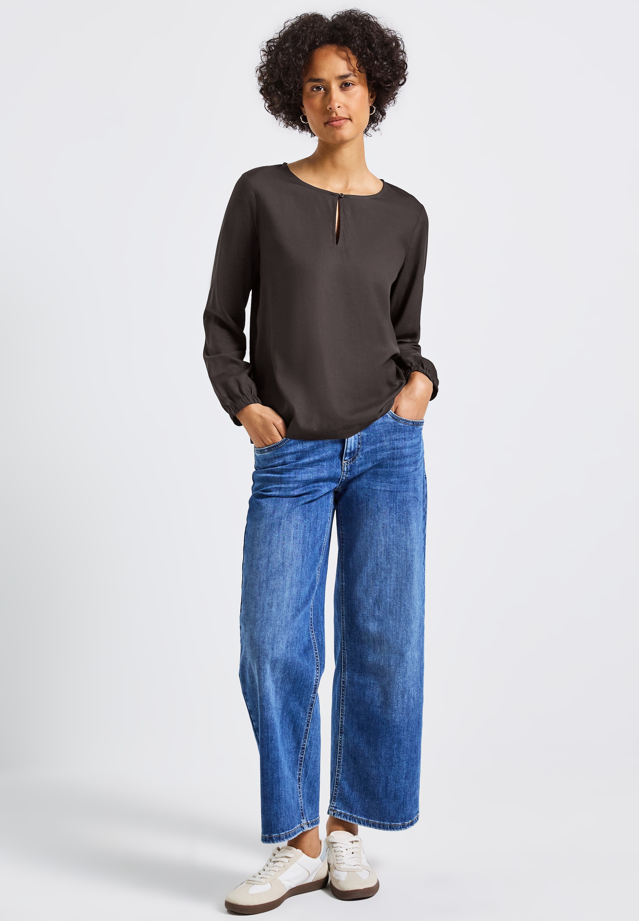 Thumbnail - STREET ONE Langarmbluse, aus softer Viskose