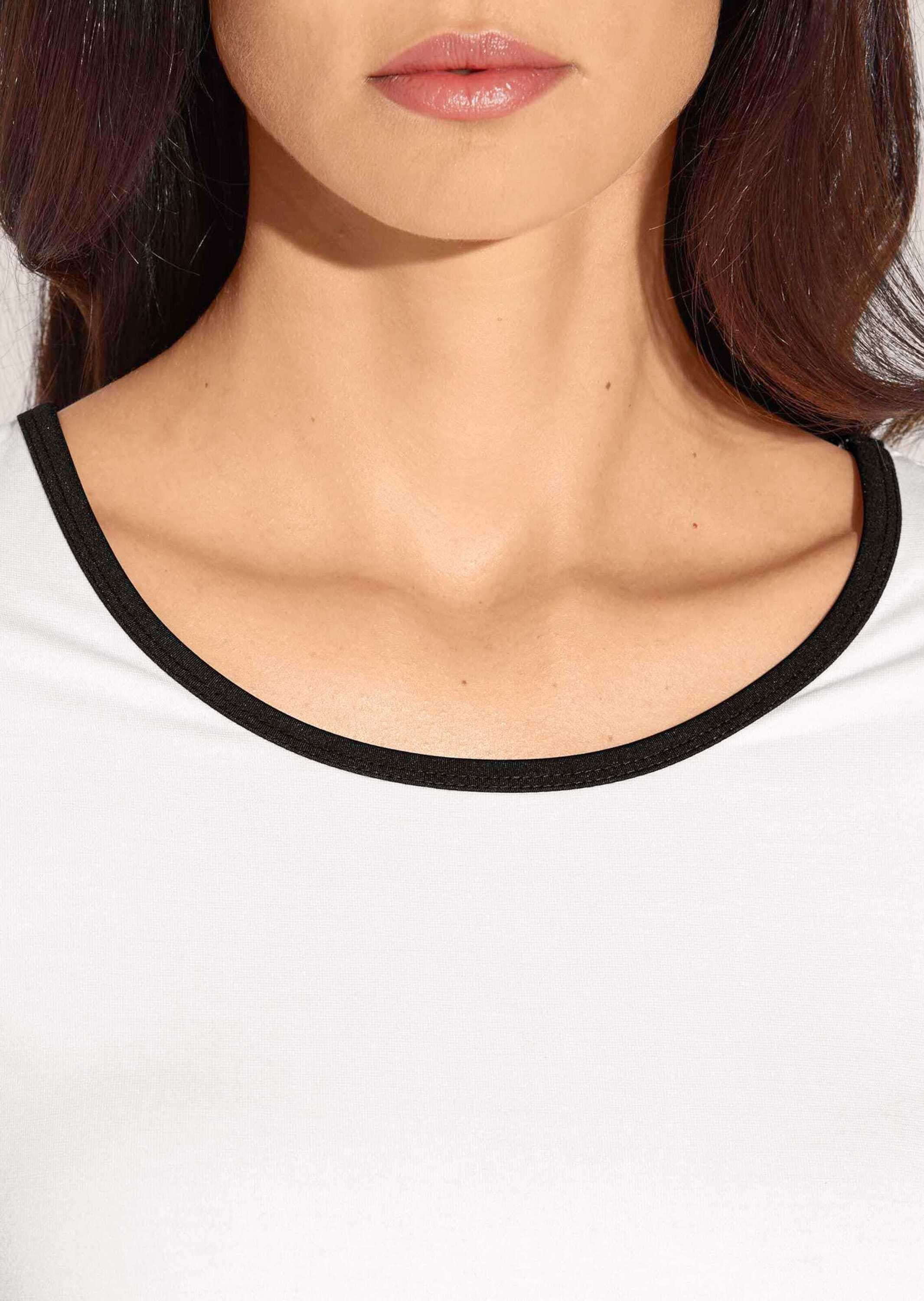 MADELEINE Kurzarmshirt »Shirt Halbarm-Shirt mit kontraststarken Paspeln«