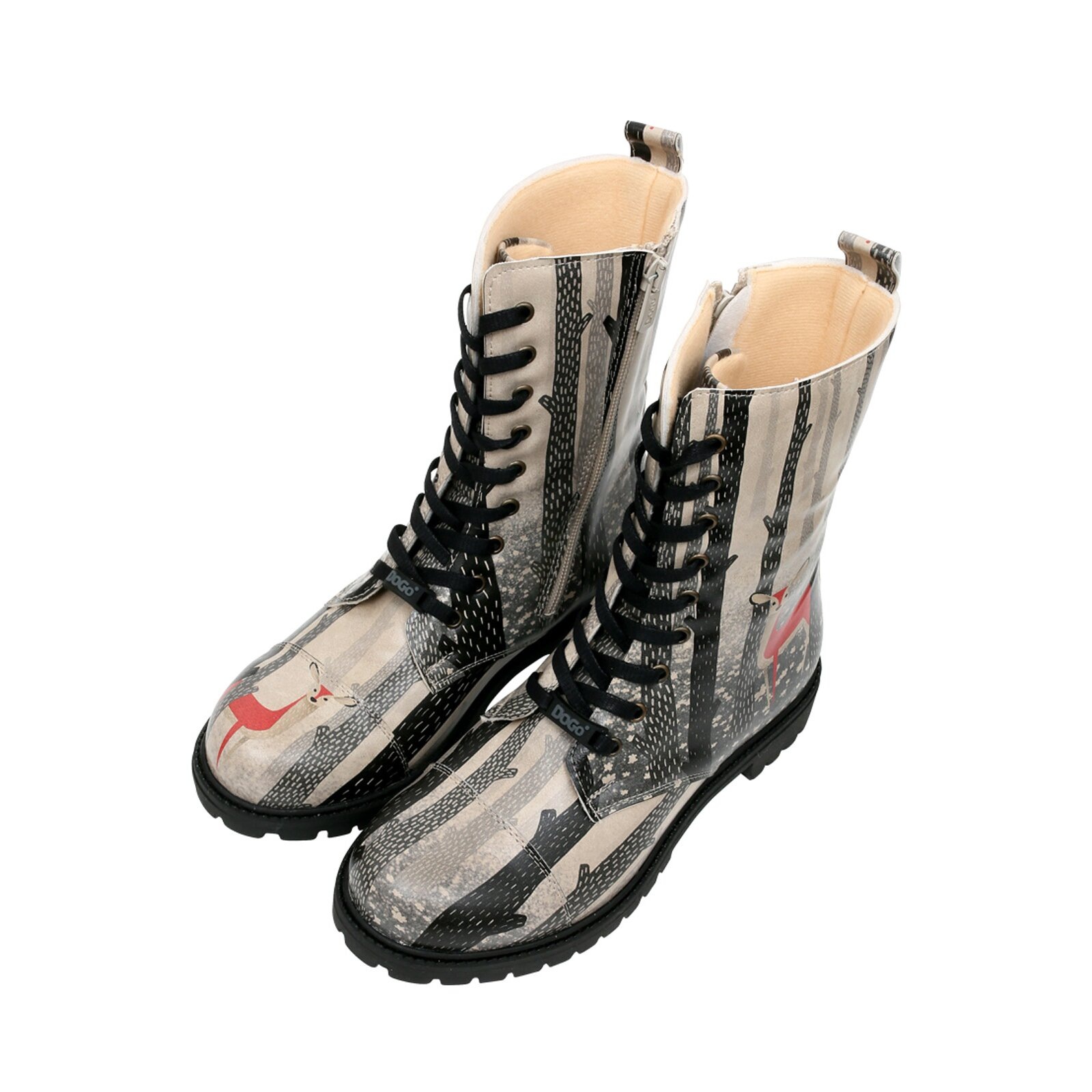 DOGO Schnürboots "Zipsy Owls Family Damen Stiefel / Female", Vegan günstig online kaufen