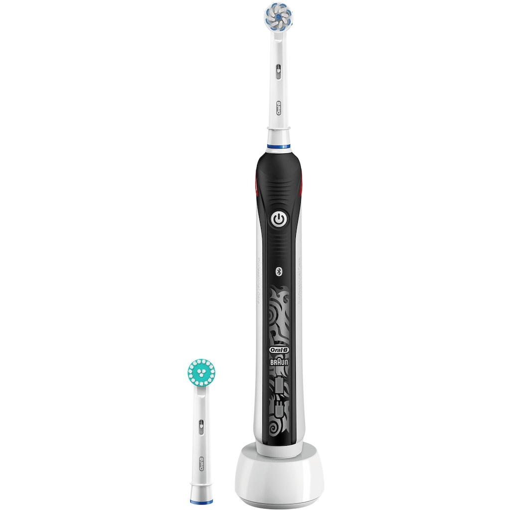 Oral-B Elektrische Zahnbürste »Teen Black«, 2 St. Aufsteckbürsten