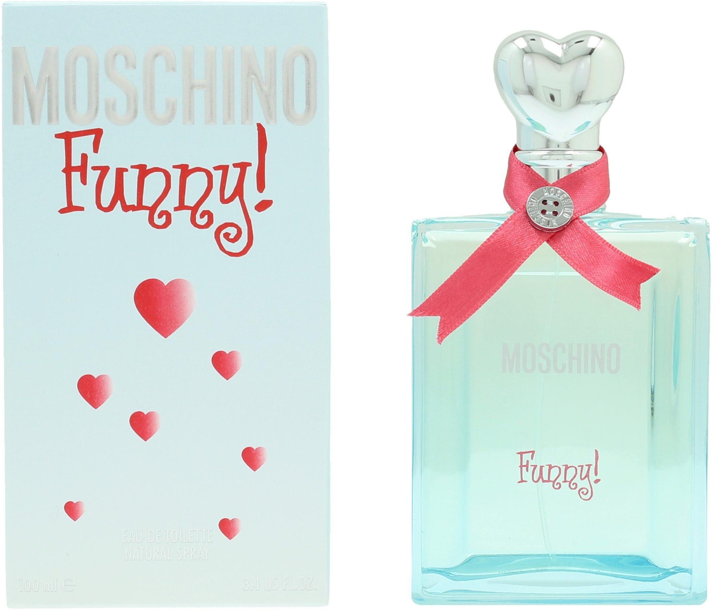 Moschino Eau de Toilette »Funny«, Blumig-fruchtiger Duft mit Pflaume, Rose, Gardenie und Amber.