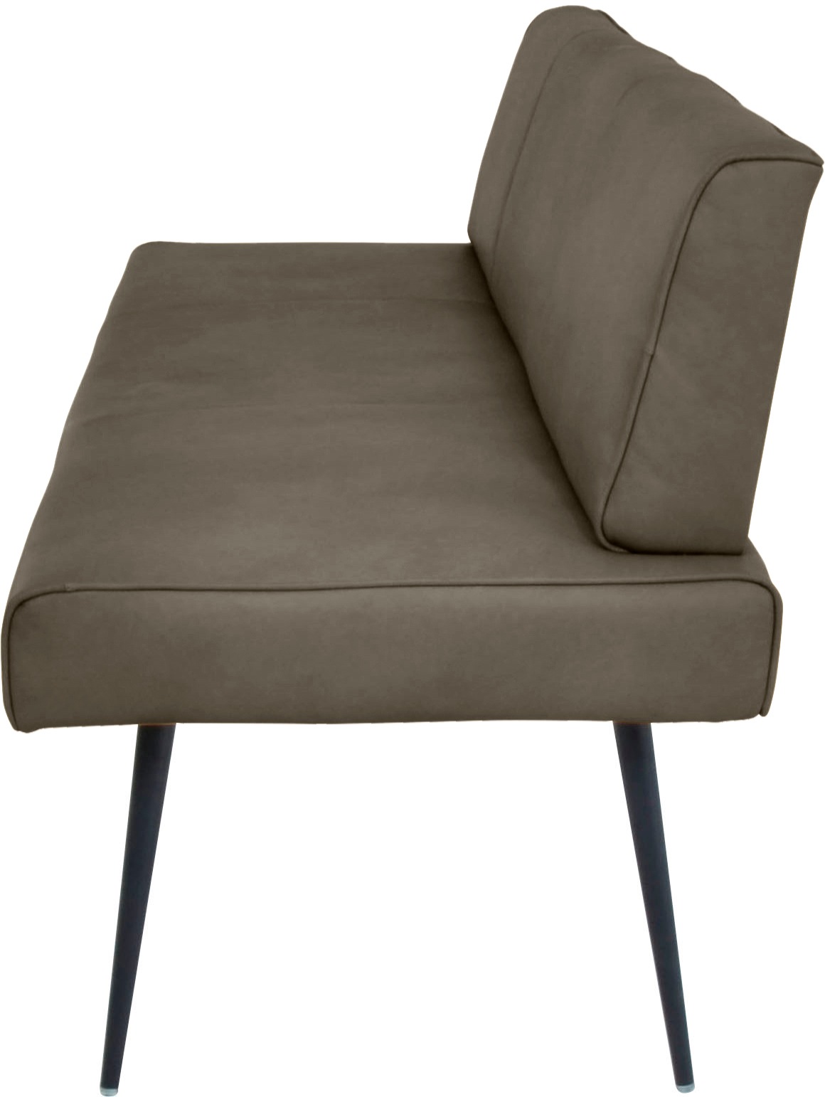 Polsterbank K+W KOMFORT & WOHNEN "Giacomo I", grün (kaktus, schwarz), B:177cm H:87cm T:62cm, Sitzbänke, Polsterbank, Metallfüsse in schwarz, wahlweise in der Breite 200cm oder 177cm 2