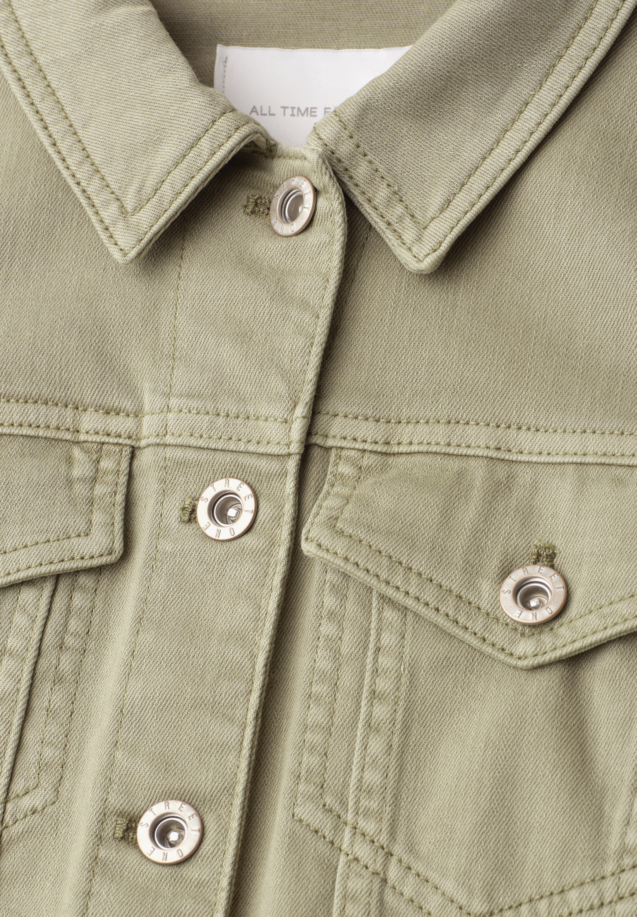 STREET ONE Jeansjacke ohne Kapuze aus Baumwolle mit Stretchanteil