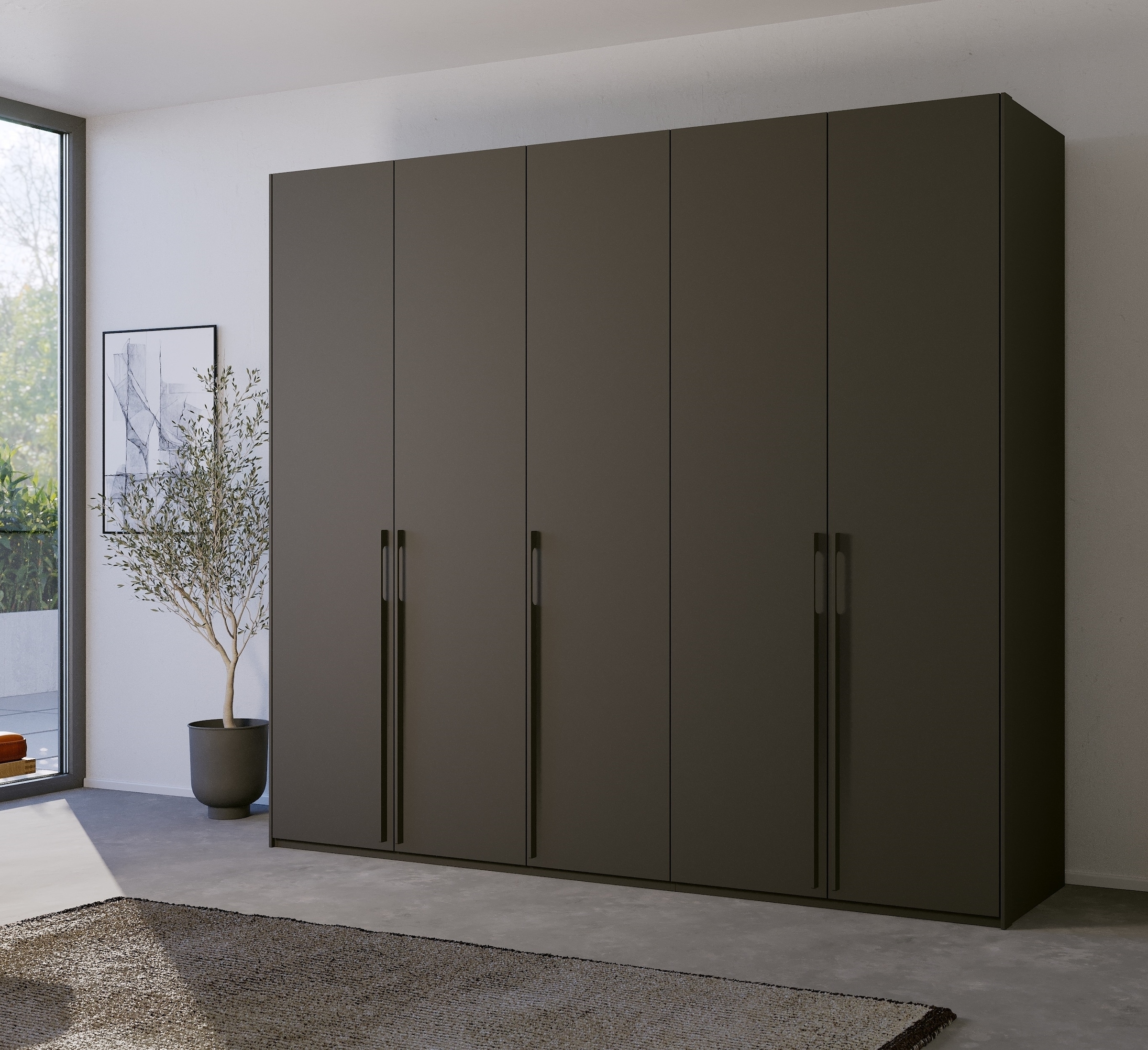rauch Drehtürenschrank »Skat Pure«, mit eleganten Griffstangen und praktischer Innenausstattung