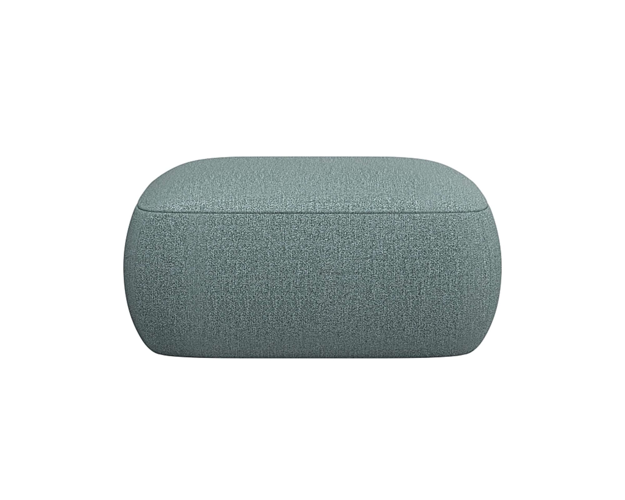 FLEXLUX Pouf "Torino, rund, bodennah, Sitzhocker, Polsterhocker", Modernes, organisches Hocker-Design, Kaltschaum, Welle