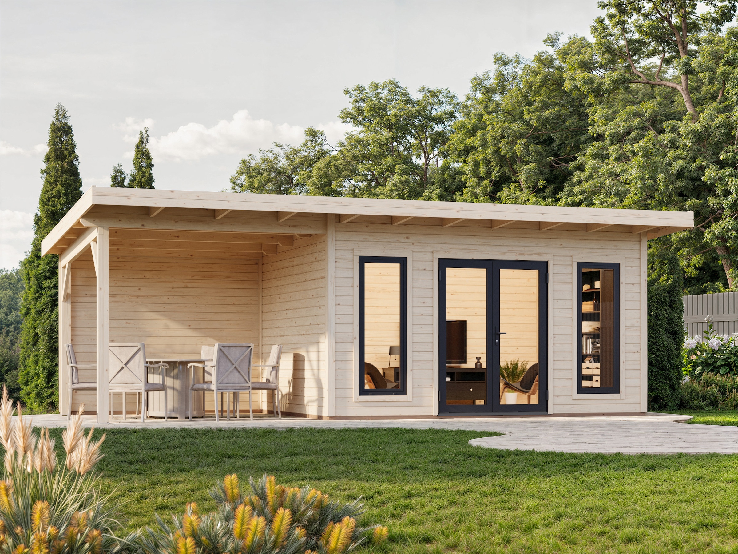 Palmako Gartenhaus »Aurelia 12,7+7,9 m²«