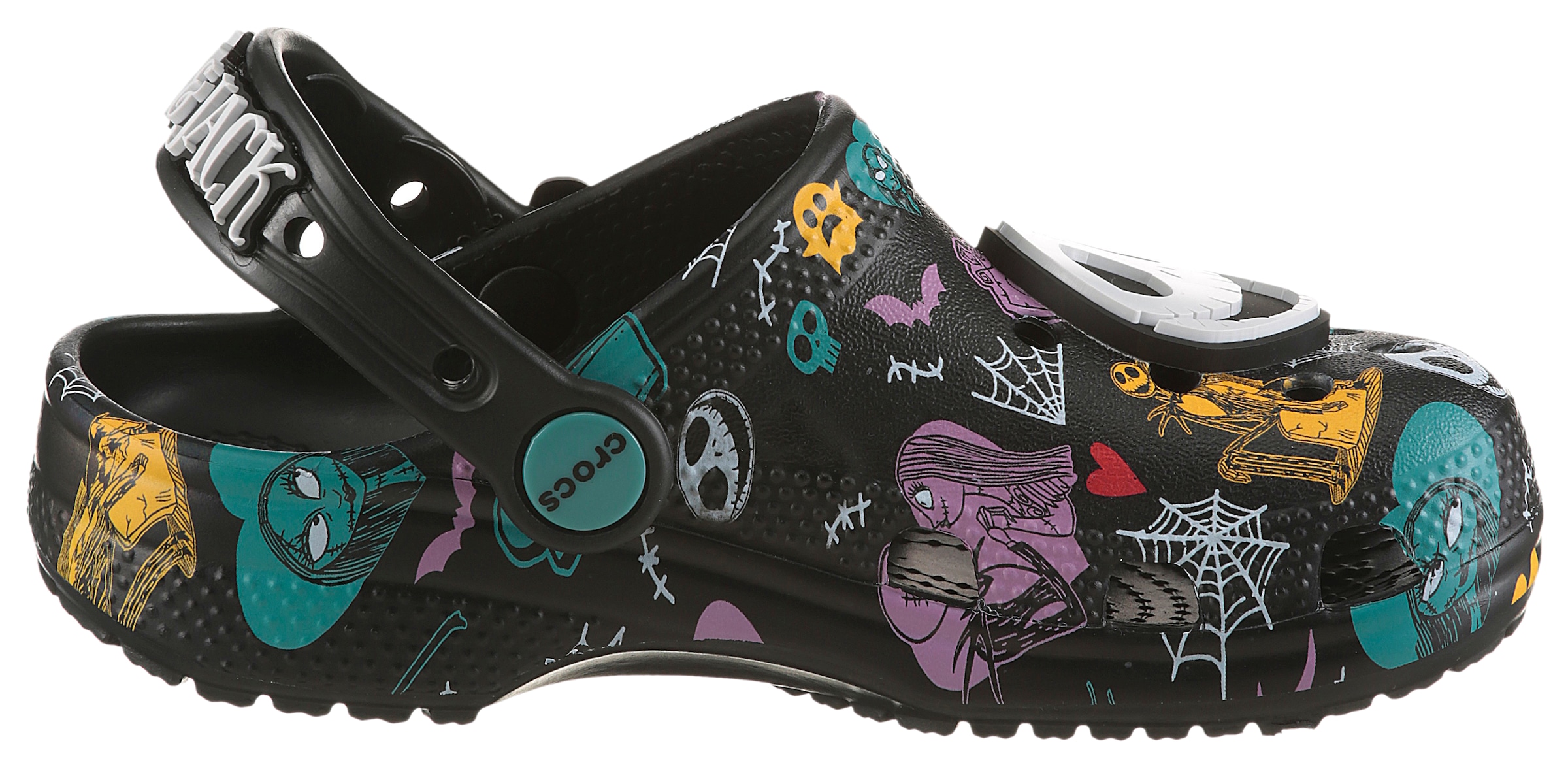 Crocs Clog »Nightmare Multi Classic Clog«, Hausschuh mit buntem Motiv