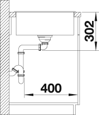 Blanco Granitspüle »AXIA III 5 S«, aus SILGRANIT®, inkl. Esche-Compound-Brückenschneidbrett