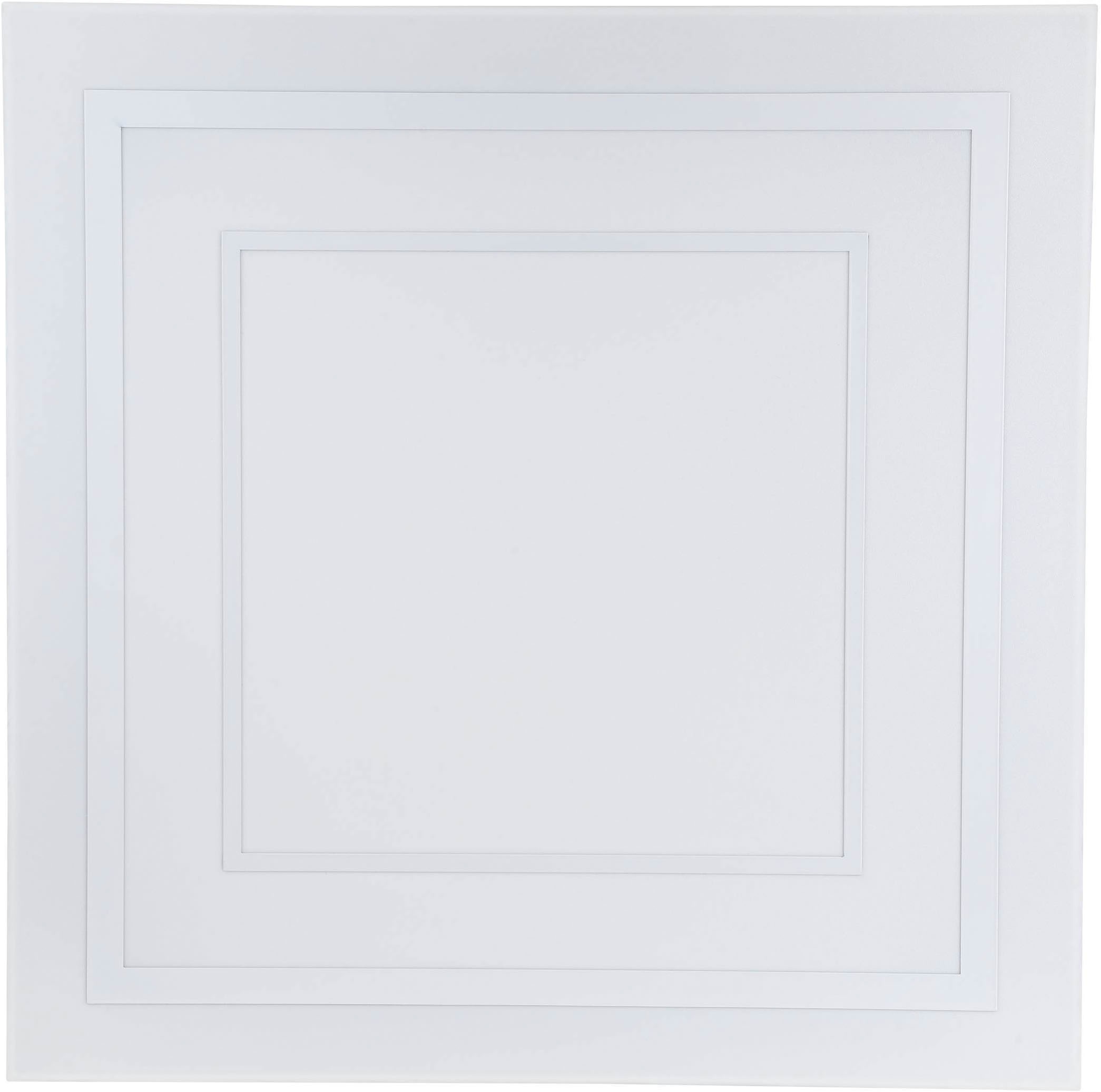 EGLO Deckenleuchte »Albarca Deckenlampe rahmenlos, inkl. Fernbedienung, Deckenleuchte« LED-Modul 1 Stk. Kaltweiß | RGB Wand-/Deckenleuchte - L58,8 x B58,8 x H6,9 cm - weiß - 29W inkl.