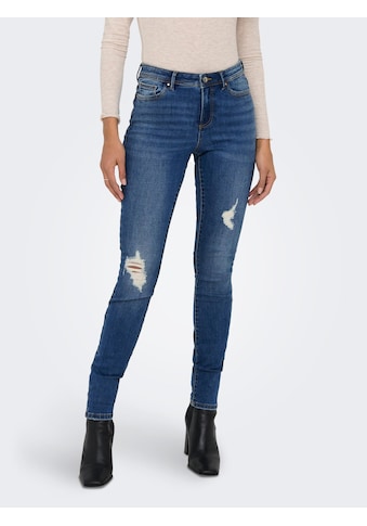 ONLY Skinny-fit-Jeans »ONLWAUW MID SK DESTR...