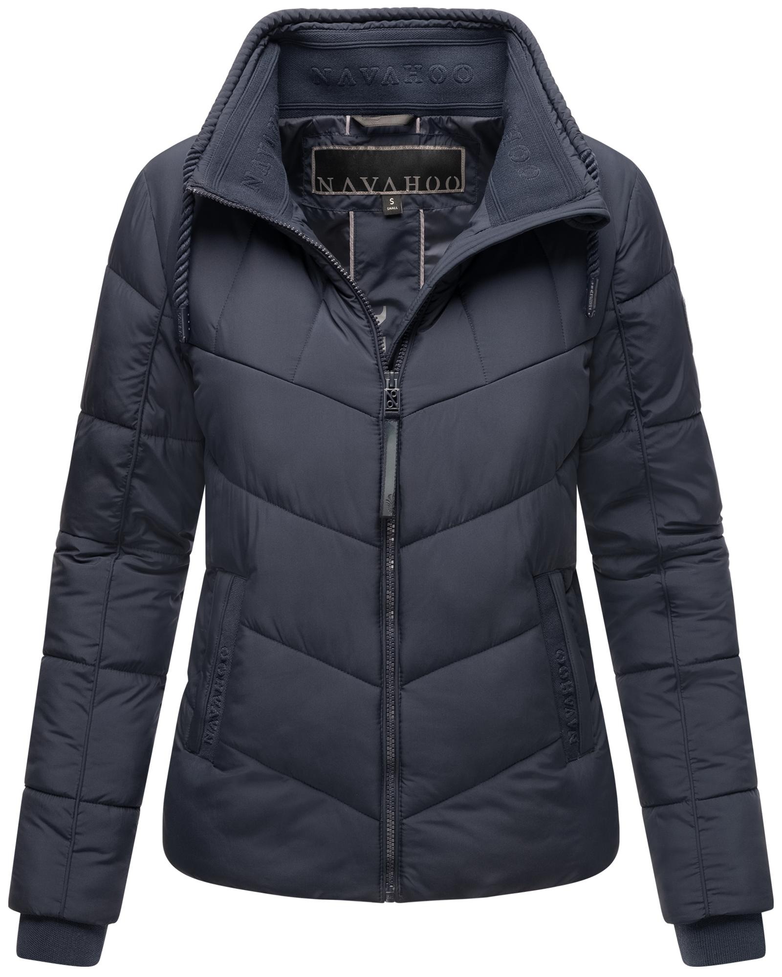 Navahoo Steppjacke »Liebesfee 14«, ohne Kapuze, gesteppte Damen Übergangsjacke mit wattiertem Stehkragen