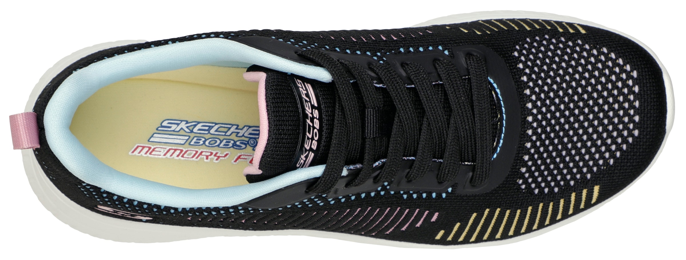 Skechers Sneaker »BOBS SQUAD CHAOS COLOR CRUSH«, in toller Farbkombi, Freizeitschuh, Halbschuh, Schnürschuh