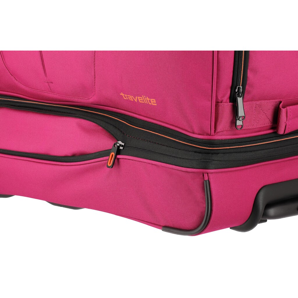 travelite Reisetasche »Basics, 70 cm, pink«, mit Volumenerweiterung