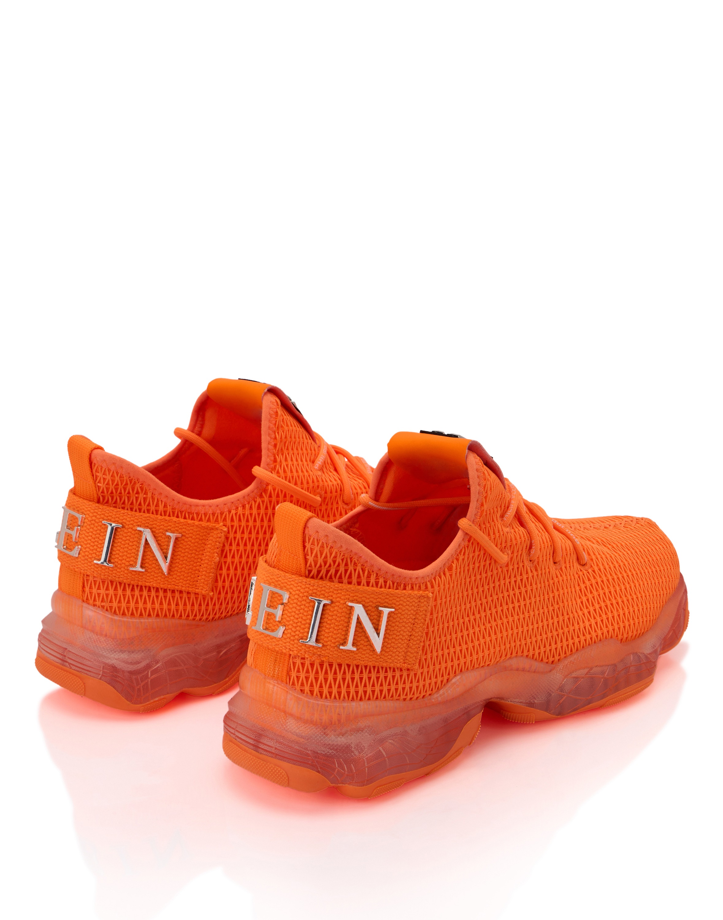 Sneaker PHILIPP PLEIN "$Hock", Damen, Gr. 43, Normalschaft, 86, orangefluo, Schuhe Sneaker 3