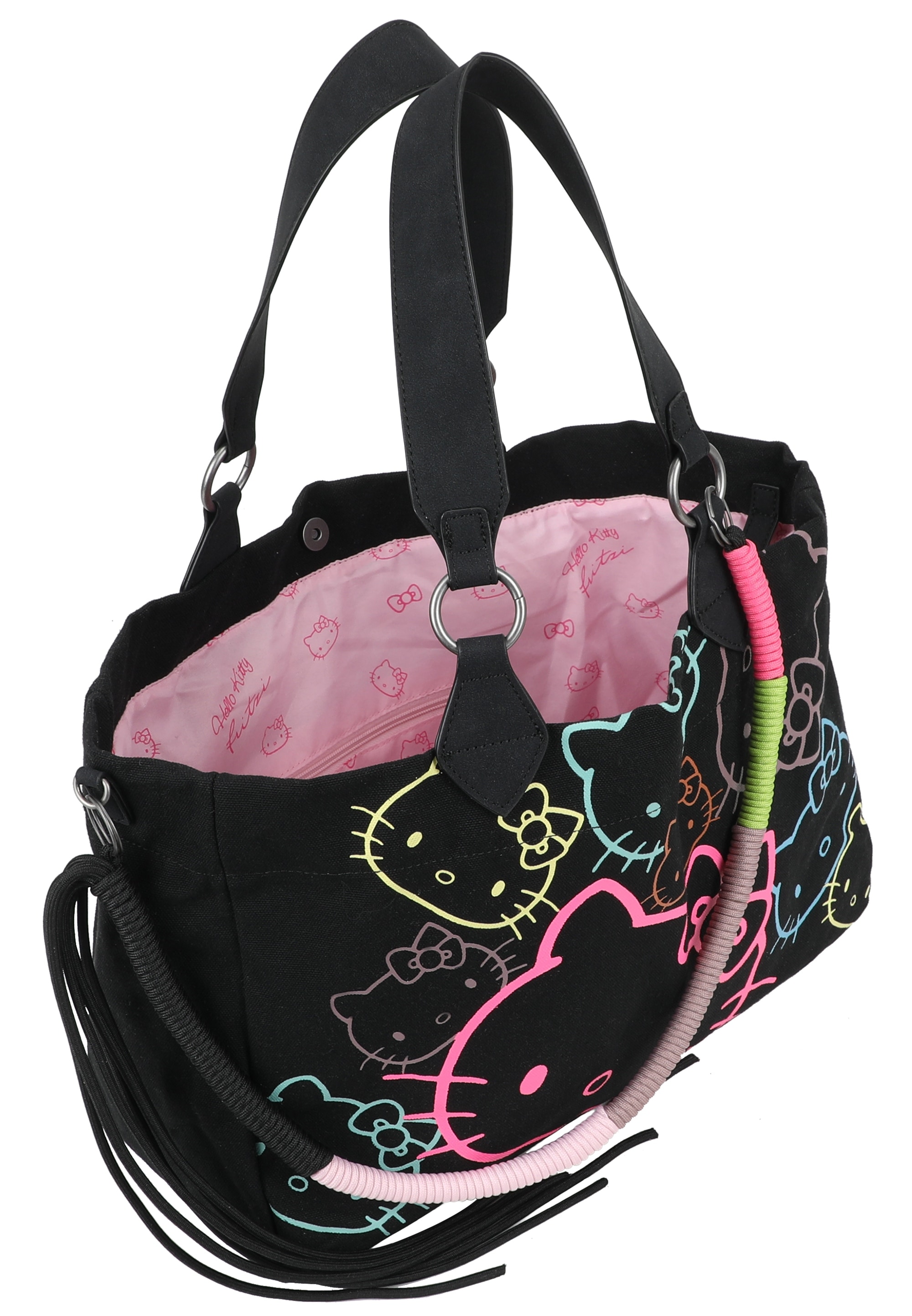 Fritzi aus Preußen Henkeltasche »Izzy Medium Limited Head Flocked«, mit tollen Hello Kitty-Prints