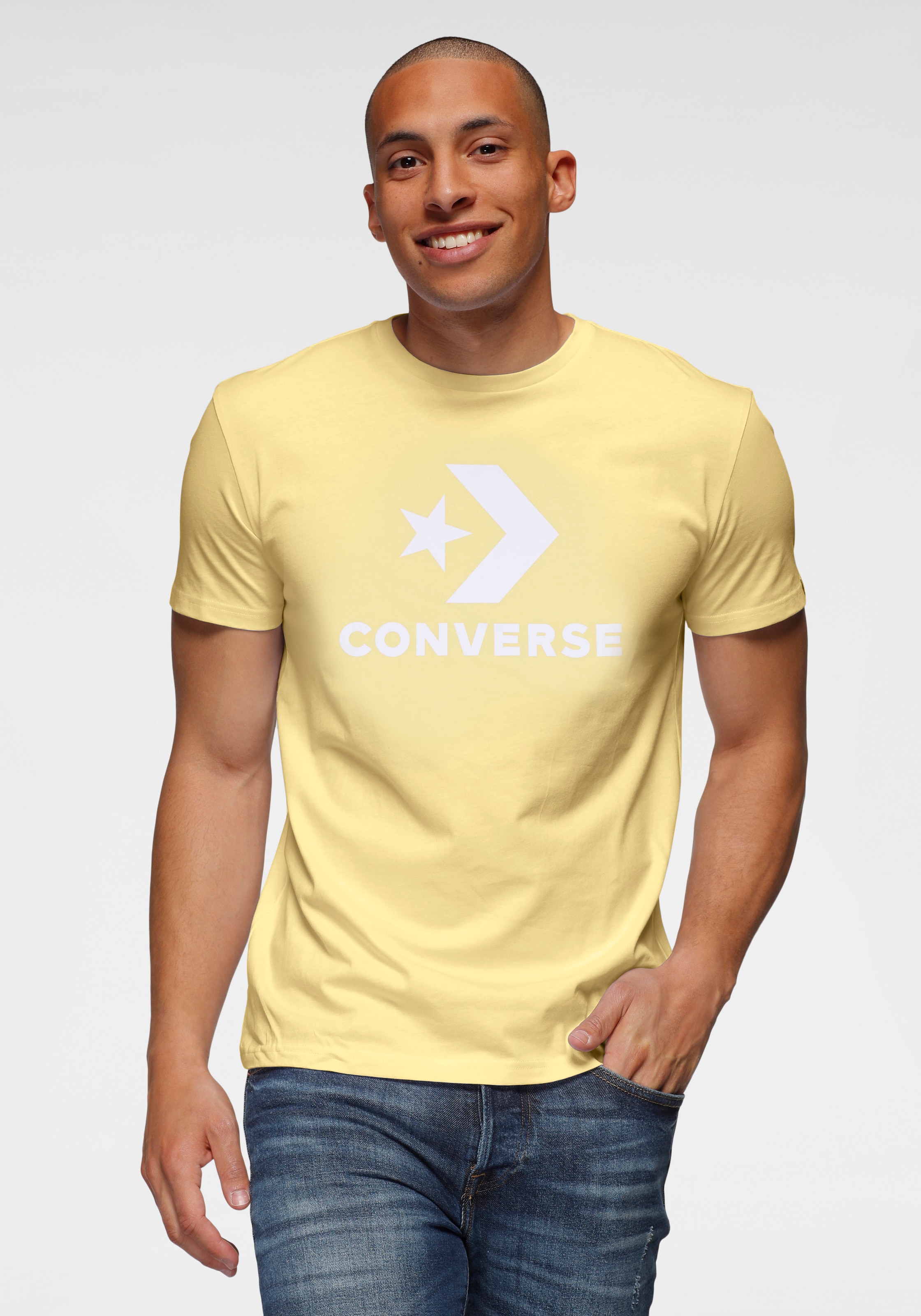 Converse T-Shirt "Unisex GO-TO STAR CHEVRON LOGO STANDARD-FIT" 1 Stk. tlg. günstig online kaufen