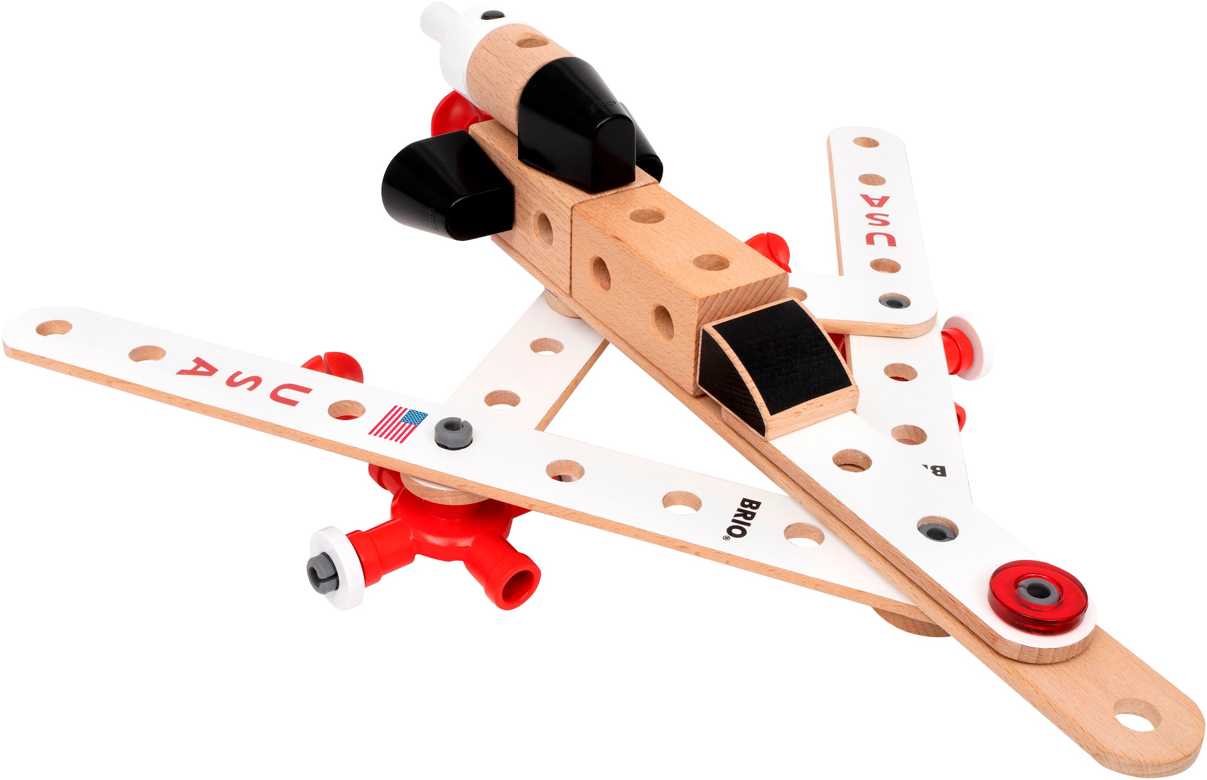 BRIO® Konstruktions-Spielset »BRIO Builder - Apollo Saturn V (34607)«, (91 St.), mit Licht
