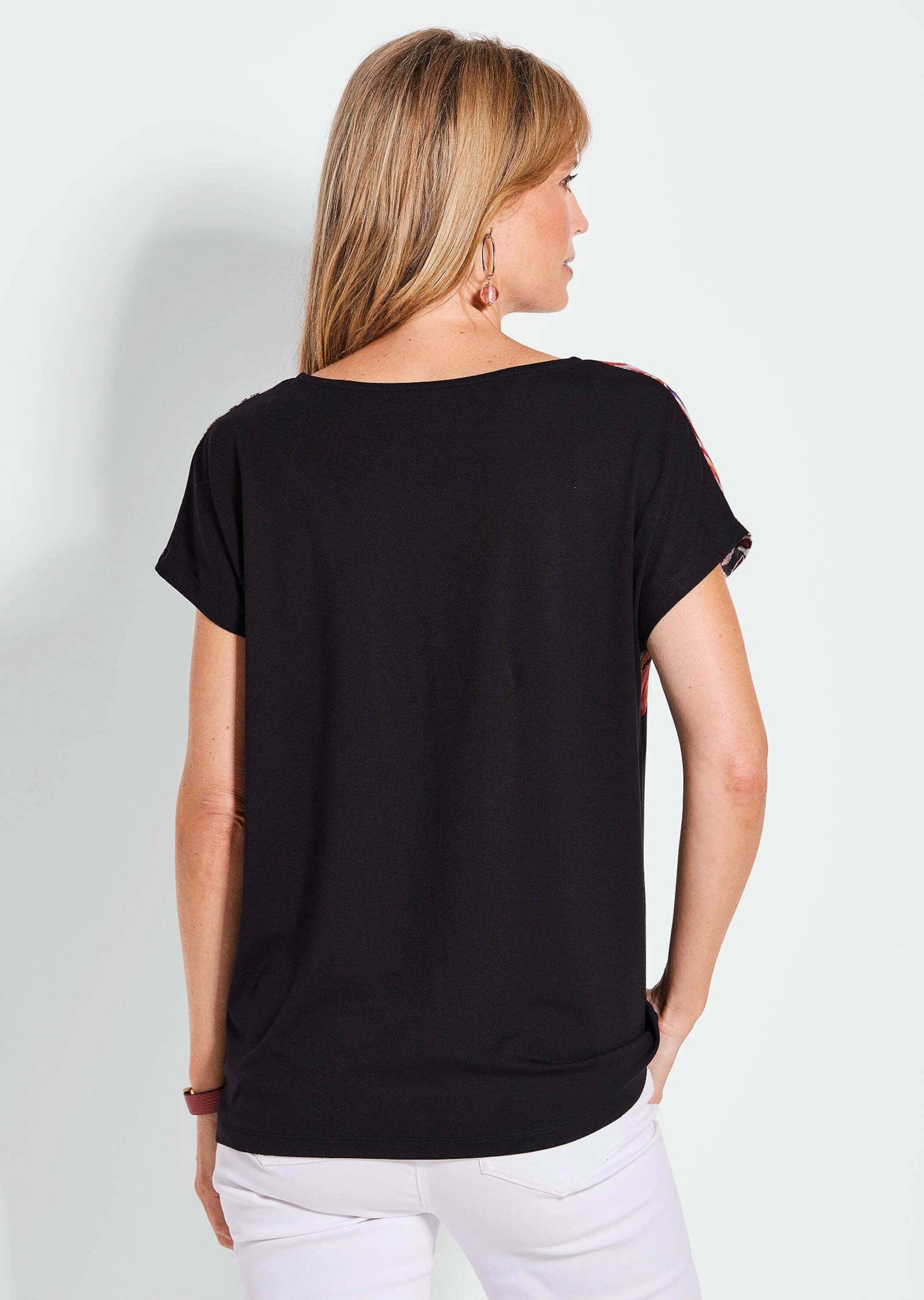 GOLDNER Kurzarmshirt »Elegantes Oberteil mit Ethno-Muster«