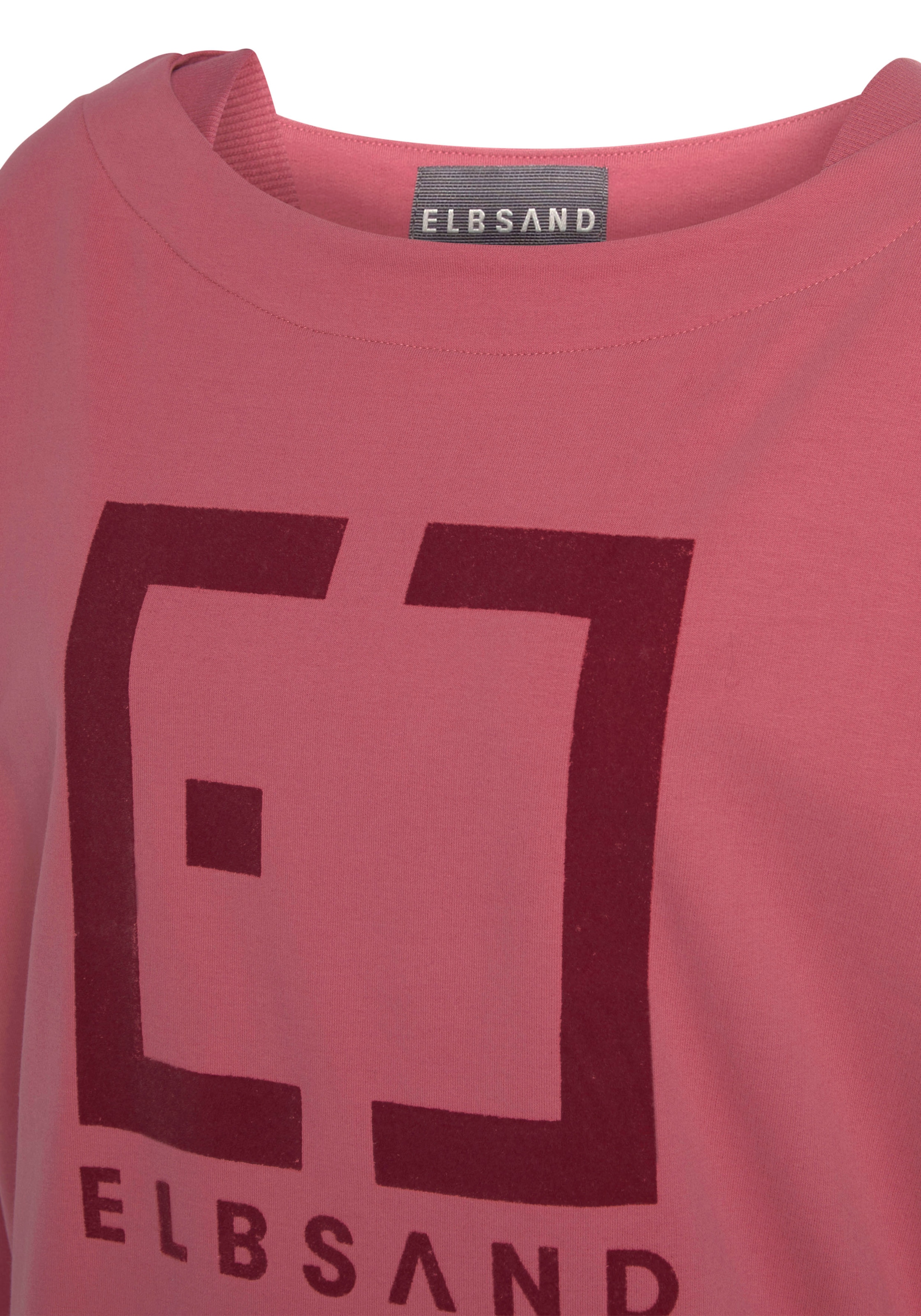 Elbsand Sweatshirt »Finnia«, mit Flockprint vorne