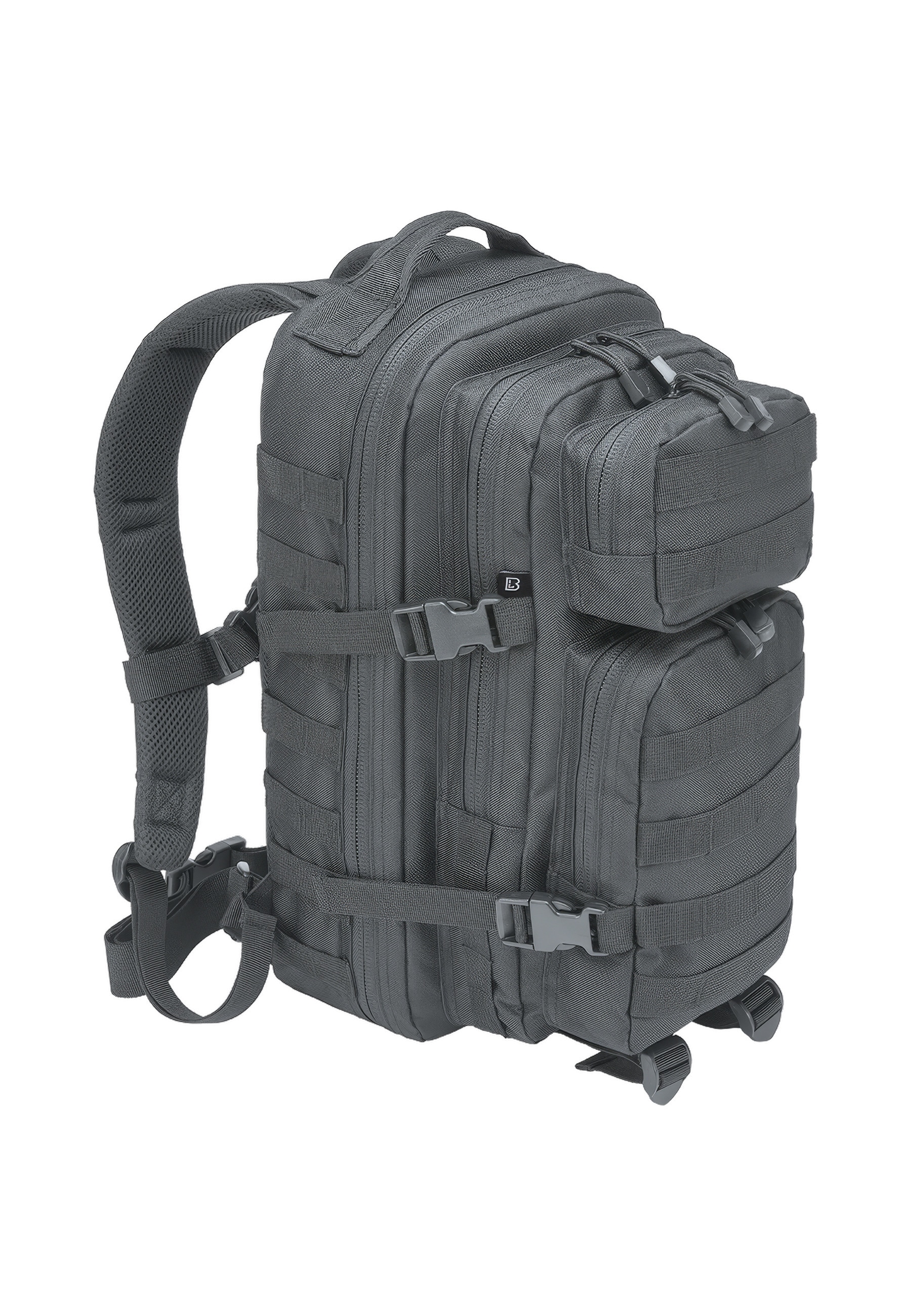 "Rucksack BRANDIT ""Brandit Herren Medium US Cooper Backpack"", Gr. onesize, grau (charcoal), Polyester, Rucksäcke Rucksack"