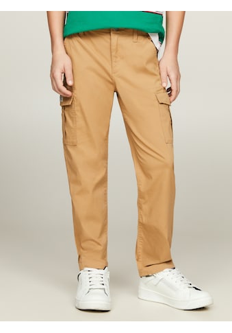 Webhose »CARGO WOVEN PANTS«, Kinder bis 16 Jahre, Cargotaschen, elastischer Taillenbund