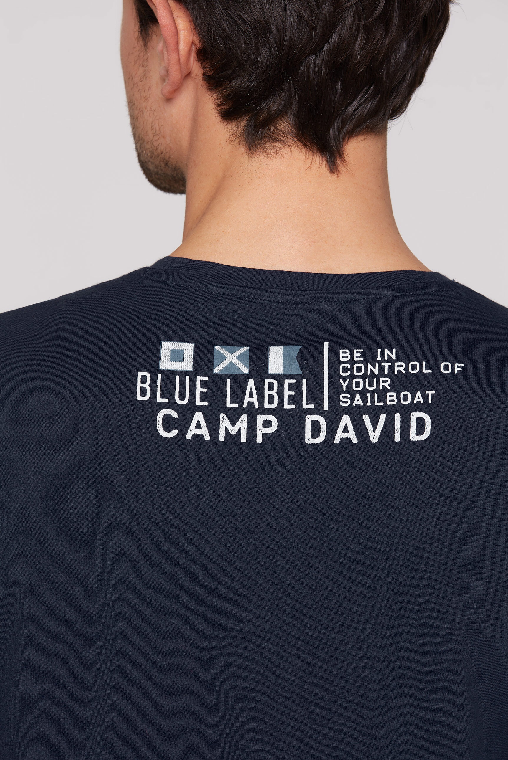 CAMP DAVID Rundhalsshirt, aus Baumwolle