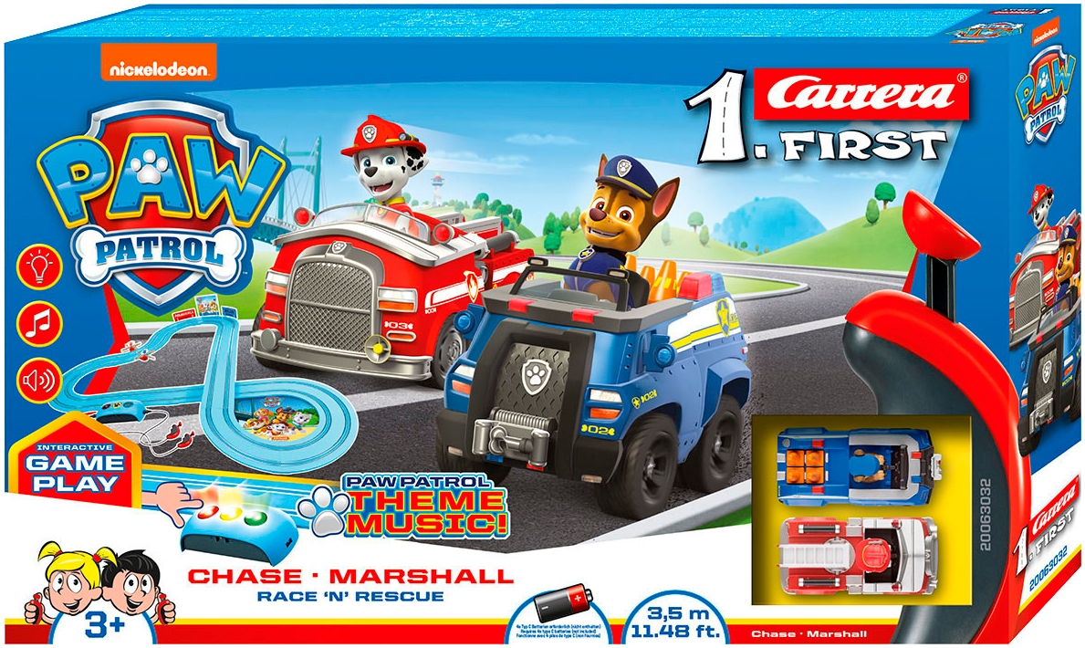 Autorennbahn »Carrera® First - PAW PATROL - Race 'N' Rescue«