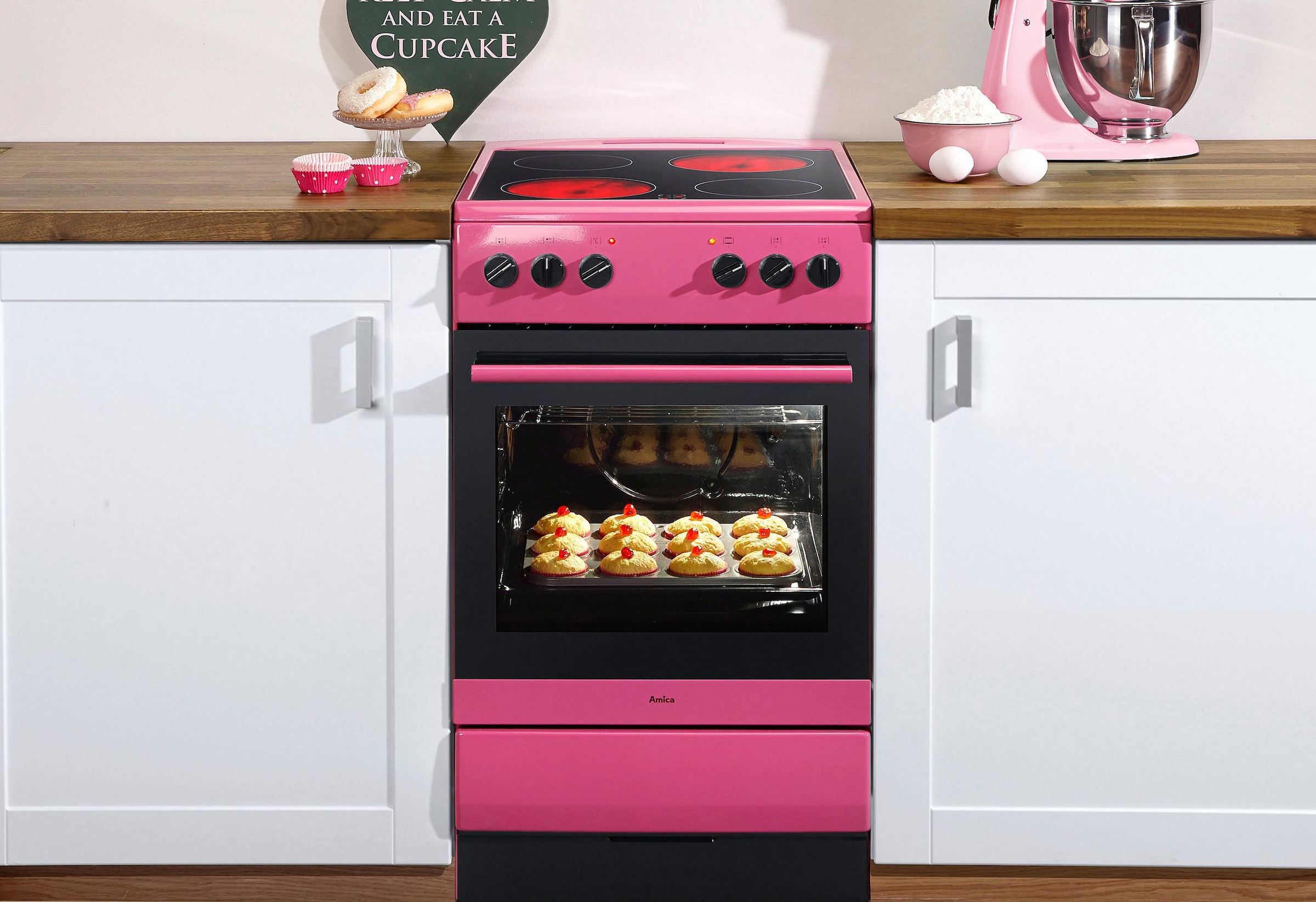 Amica Elektro-Standherd »SHC 11507 PI«, Steam Clean