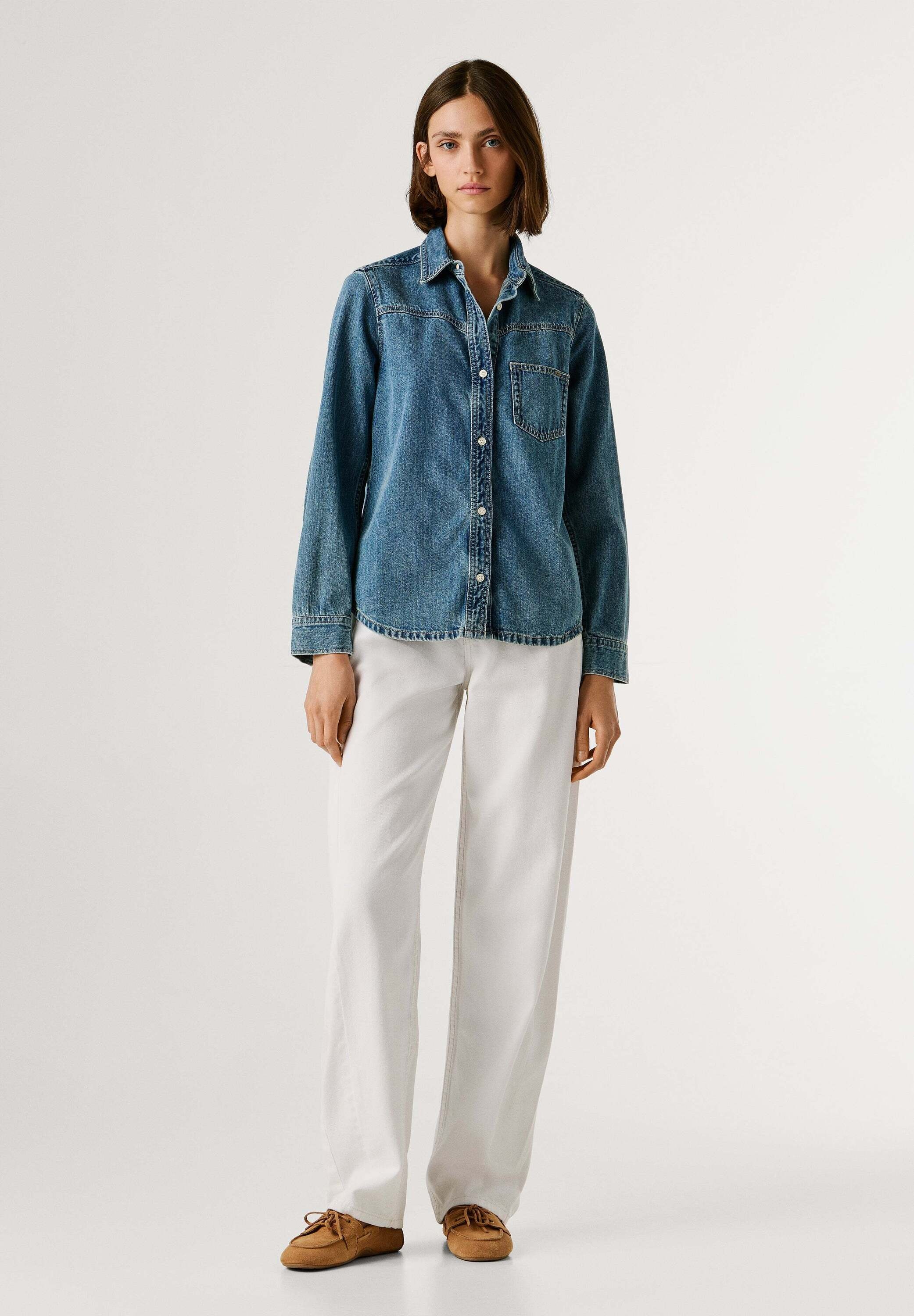 Pepe Jeans Funktionsshirt »shirt AUTHENTIC DENIM SHIRT ODILE«