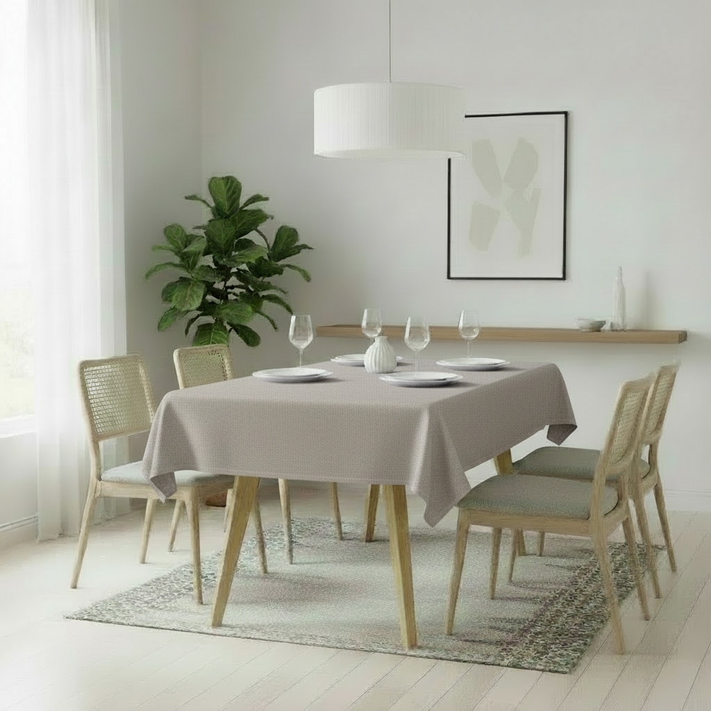 OTTO home Tischdecke "Josée, wasserabweisend, in eckig & rund" strukturiert, Leinenoptik, uni,wasserabweisend, pflegeleicht, Deko